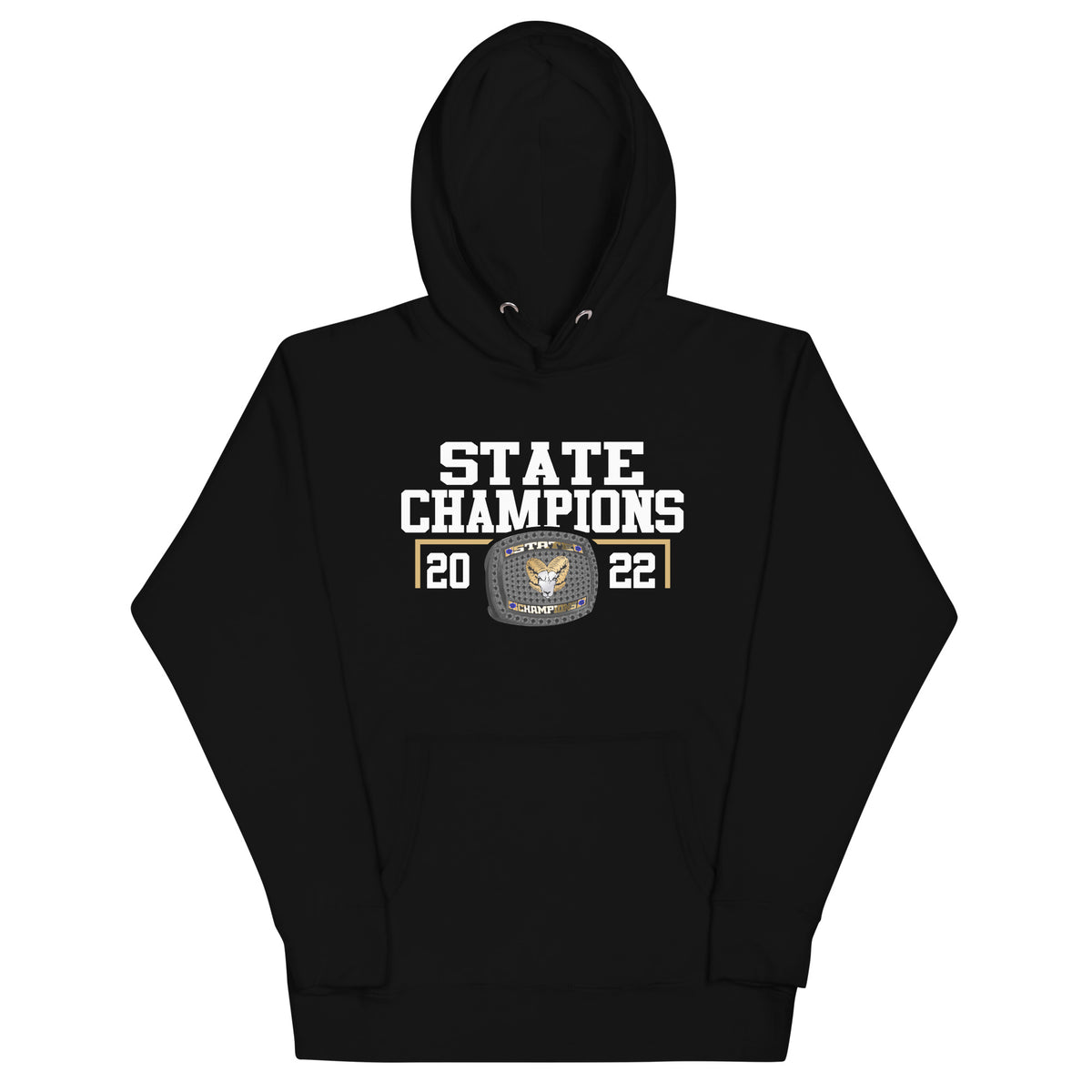 Robinson Wrestling 2022 State Championship Ring Unisex Hoodie