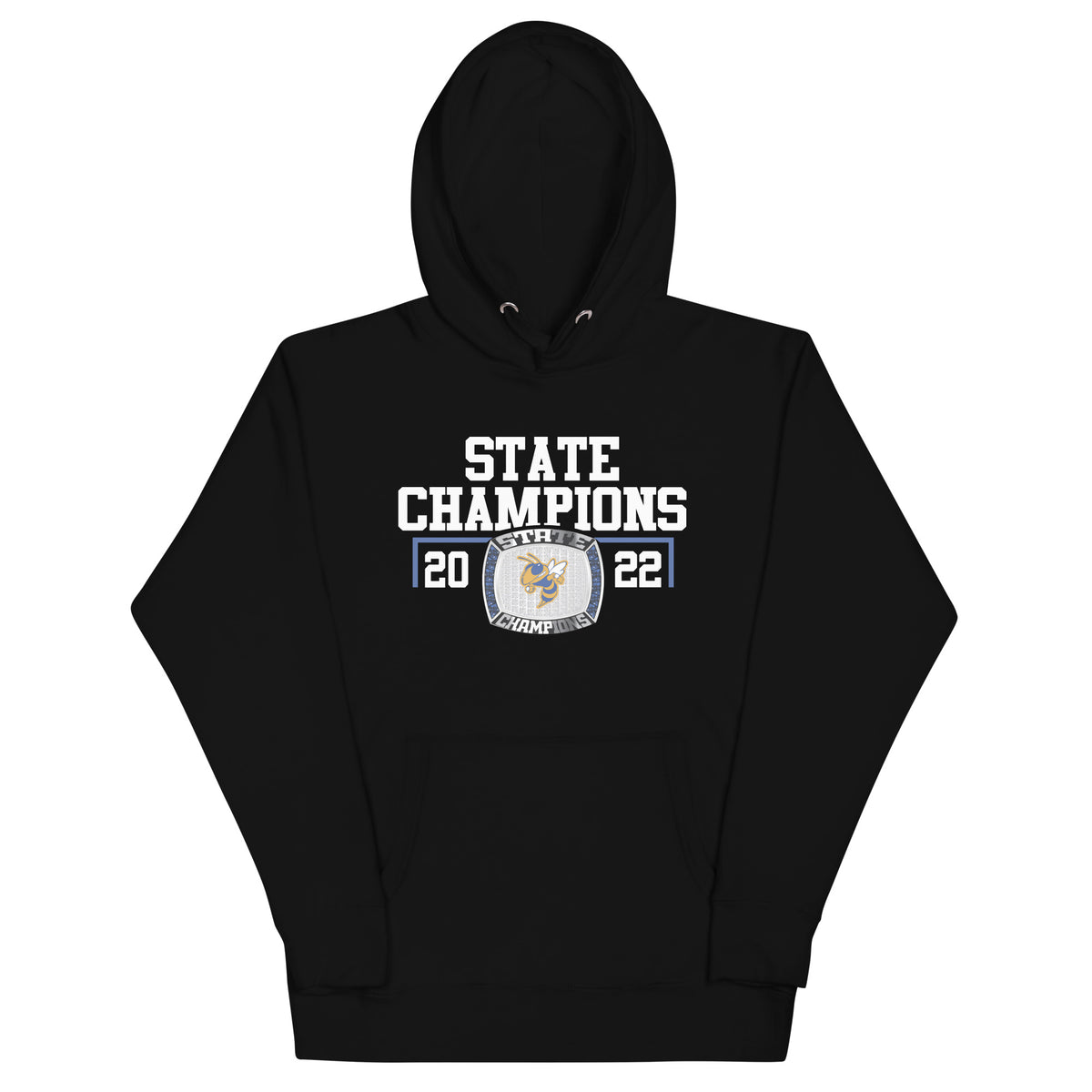 Milton High School Men’s Hockey 2022 State Championship Ring Unisex Hoodie