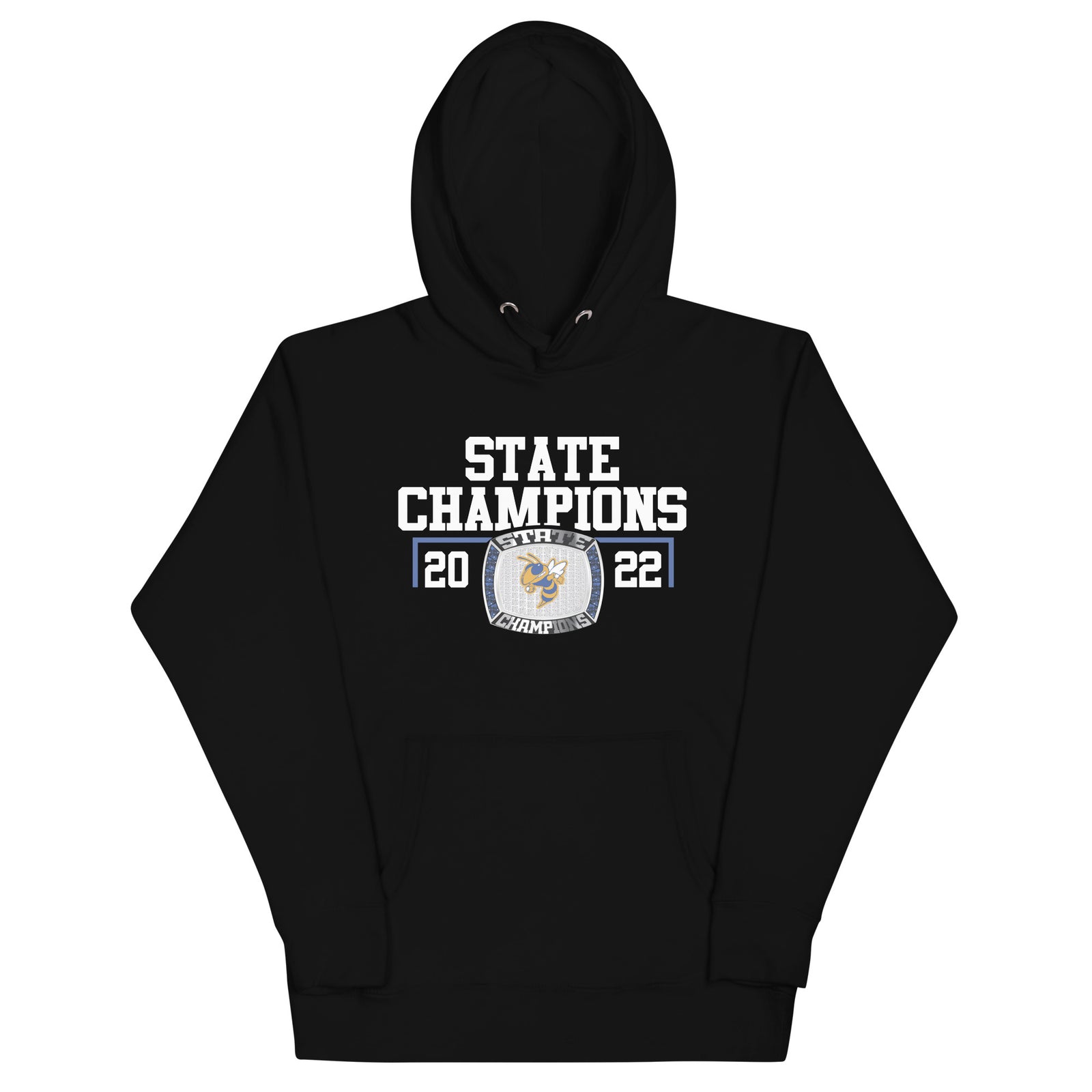 Milton High School Men’s Hockey 2022 State Championship Ring Unisex Hoodie