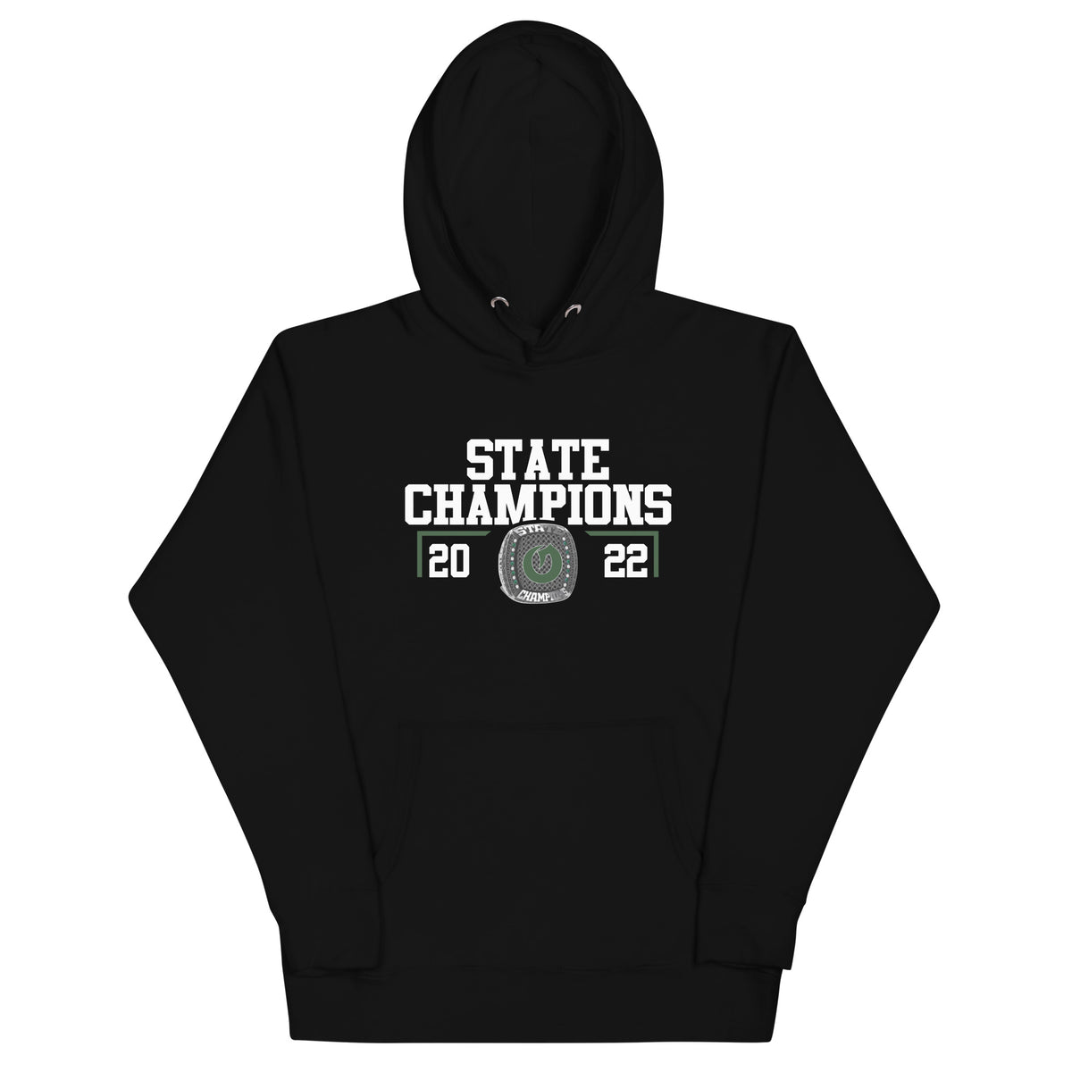 Olympus High School Swimming &amp; Diving 2022 State Championship Ring Unisex Hoodie