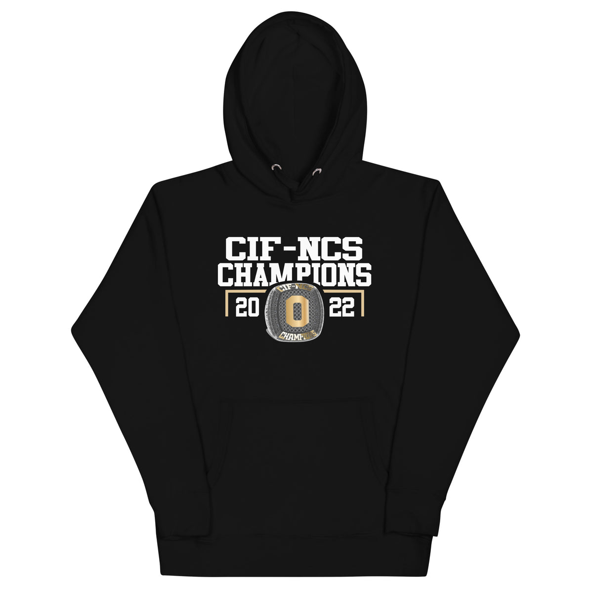 Bishop O'Dowd Men’s Volleyball 2022 CIF-NCS Championship Ring Unisex Hoodie