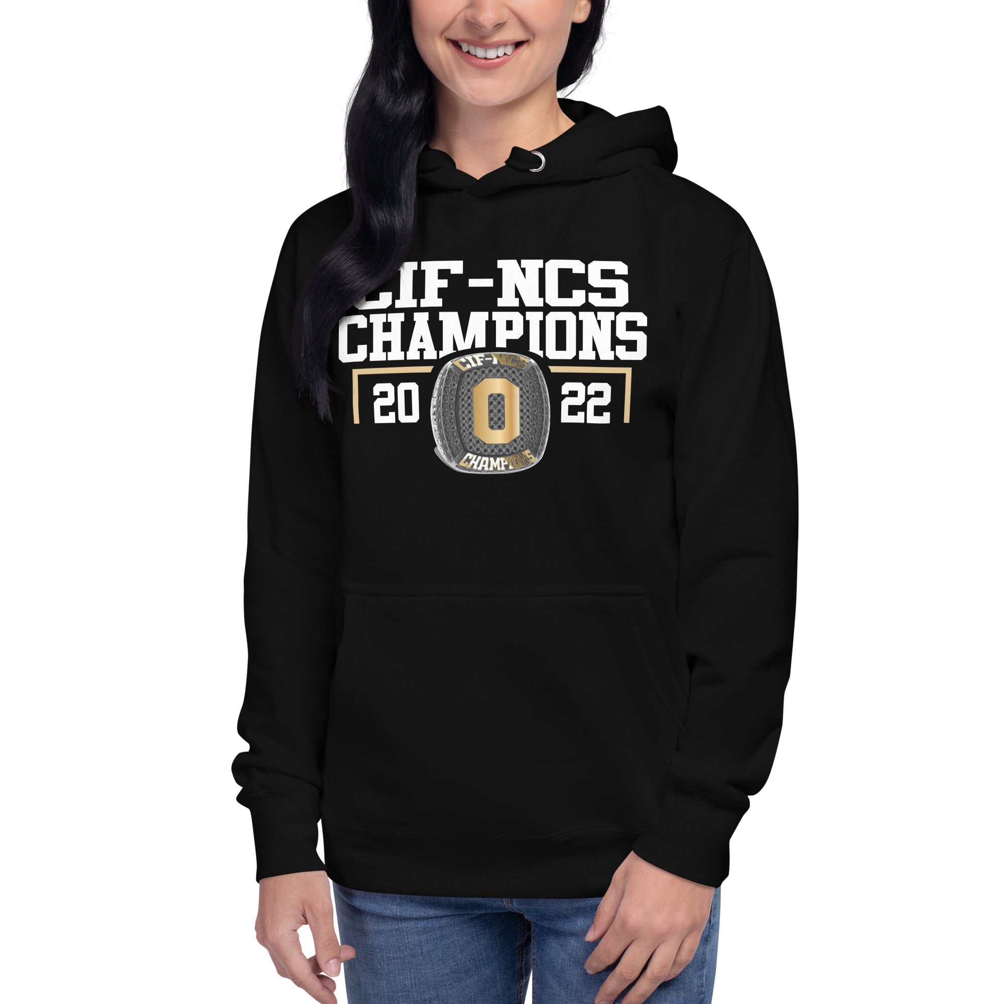 Bishop O'Dowd Men’s Volleyball 2022 CIF-NCS Championship Ring Unisex Hoodie