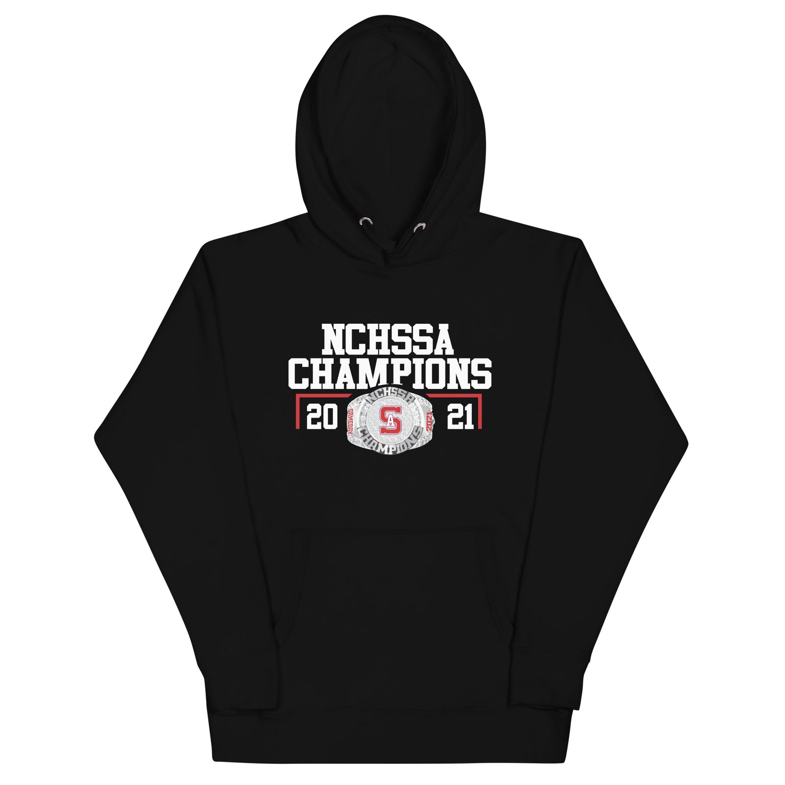 Southern Alamance Cheer 2021 NCHSSA Championship Ring Unisex Hoodie