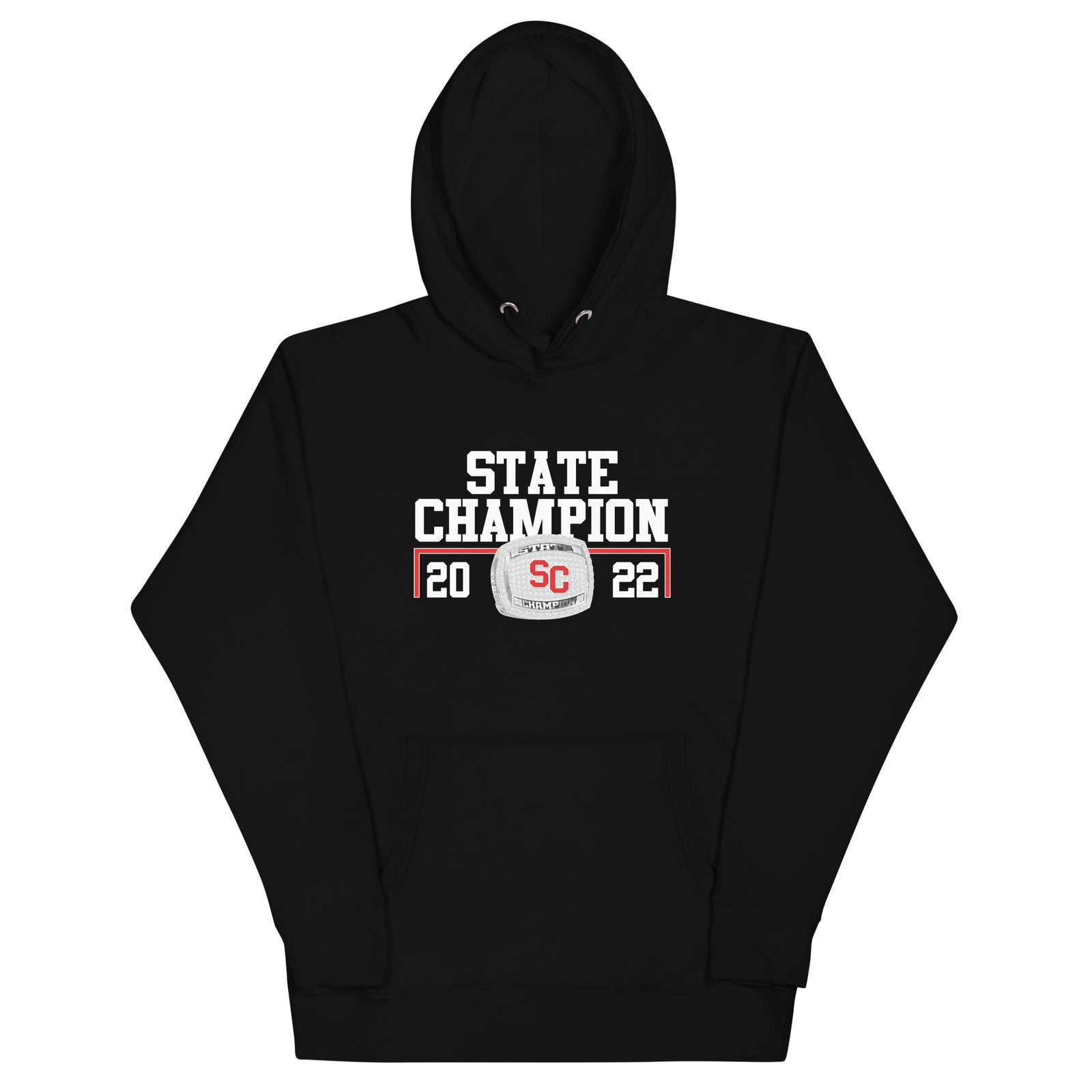 Social Circle High School Wrestling 2022 State Championship Ring Unisex Hoodie