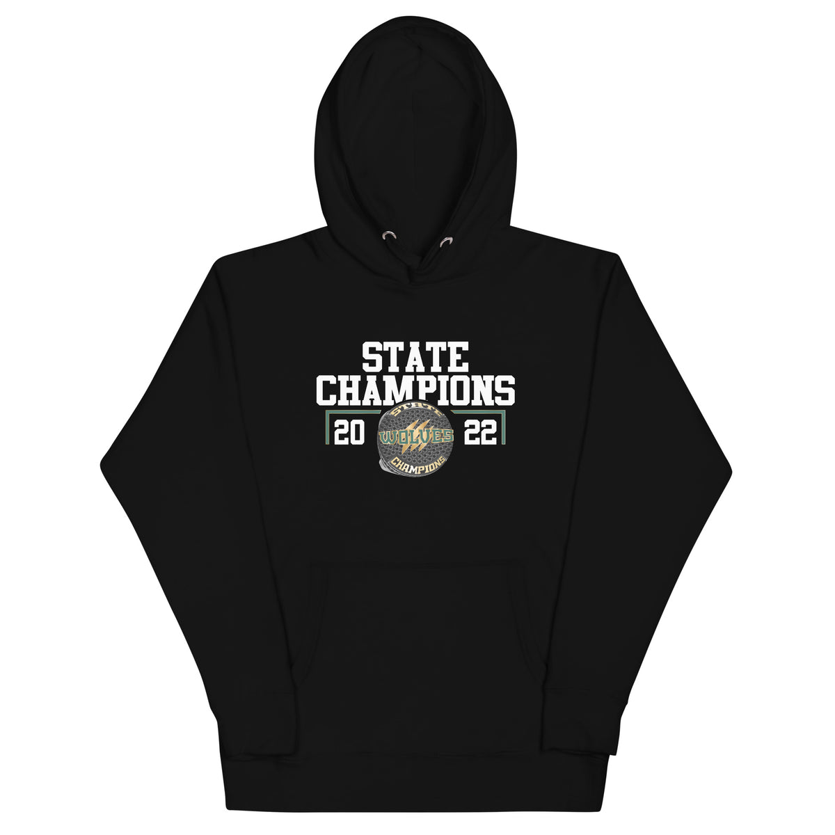 Green Canyon High School Men’s Lacrosse 2022 State Championship Ring Unisex Hoodie