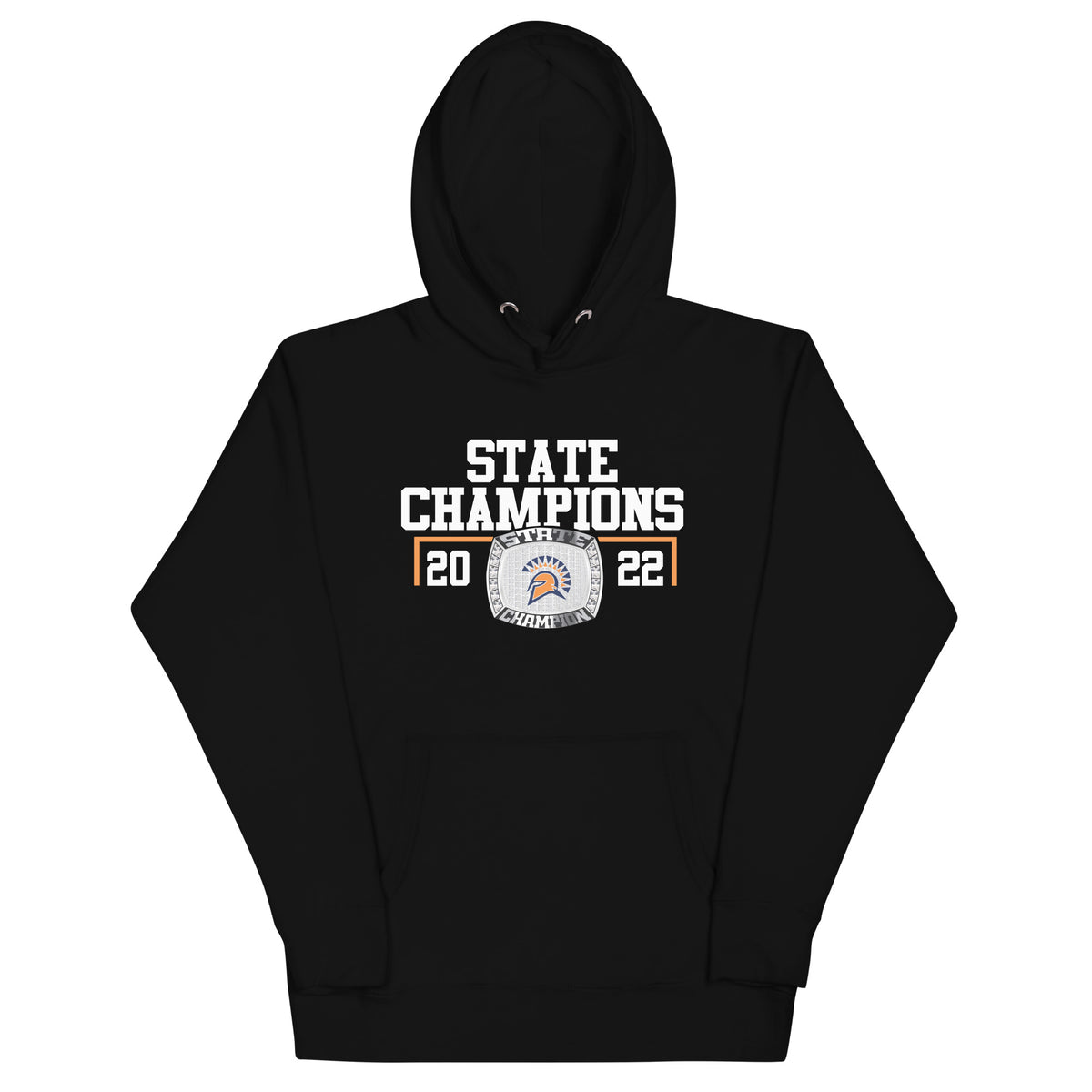 Seven Lakes High School 2022 Men’s Track and Field Championship Ring Unisex Hoodie