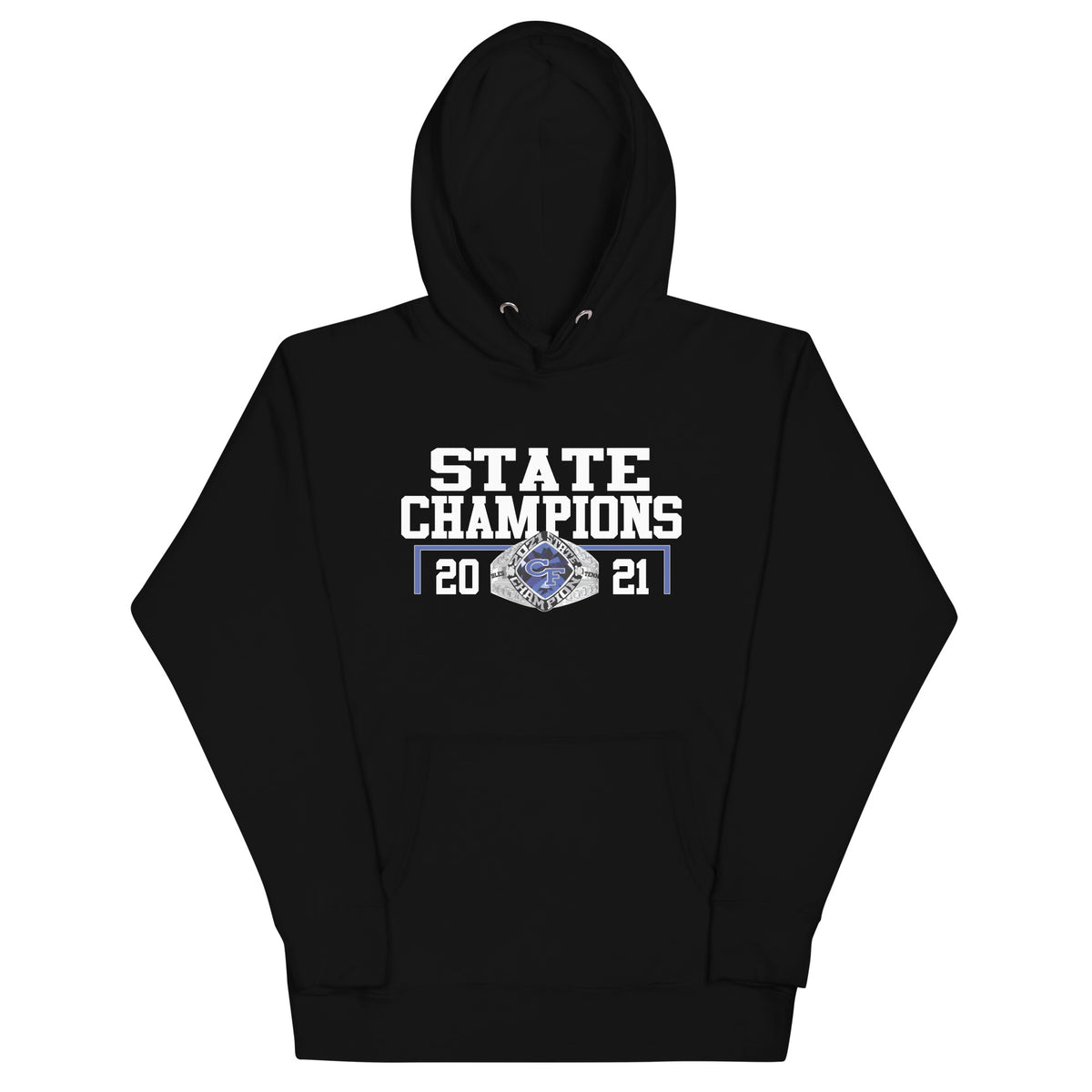 Cape Fear 2021 Women’s Tennis State Championship Ring Unisex Hoodie