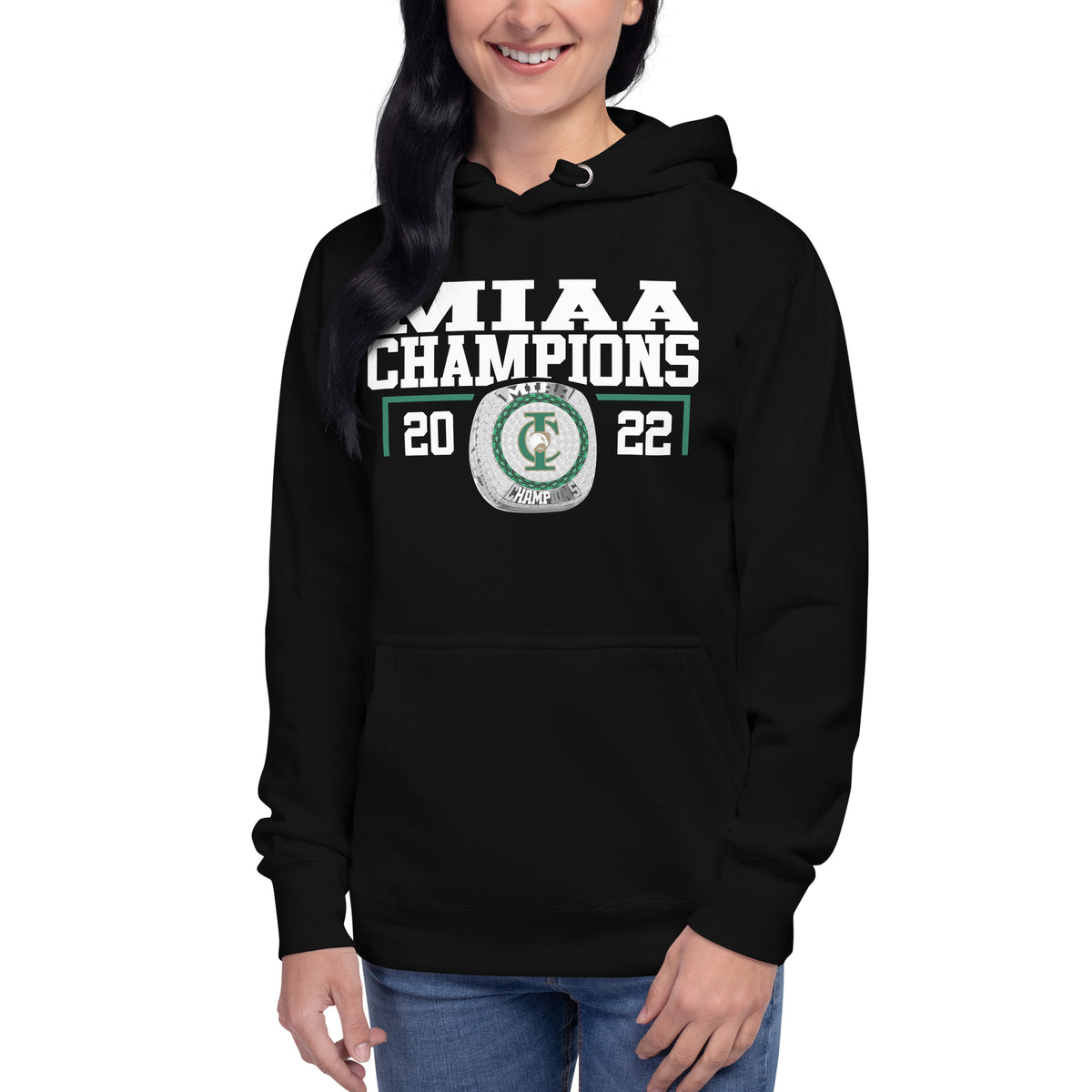 Indian Creek 2022 MIAA Championship Ring Unisex Hoodie