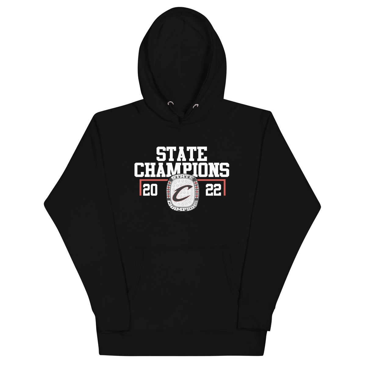 Clearfield Area Senior High School 2022 State Championship Ring Unisex Hoodie