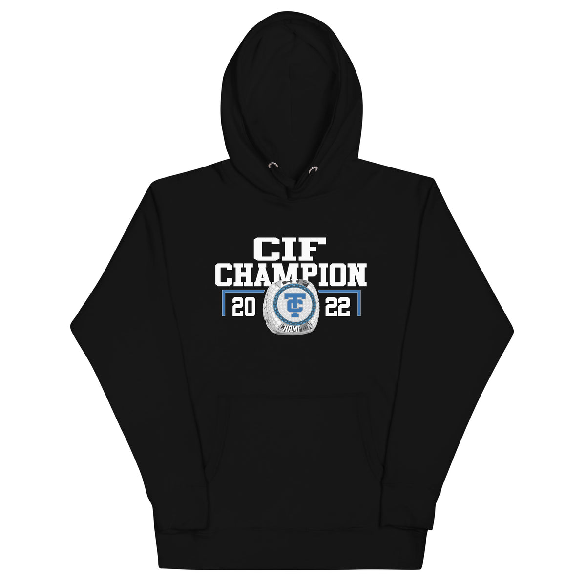 Temescal Canyon High School Wrestling 2022 CIF Championship Ring Unisex Hoodie