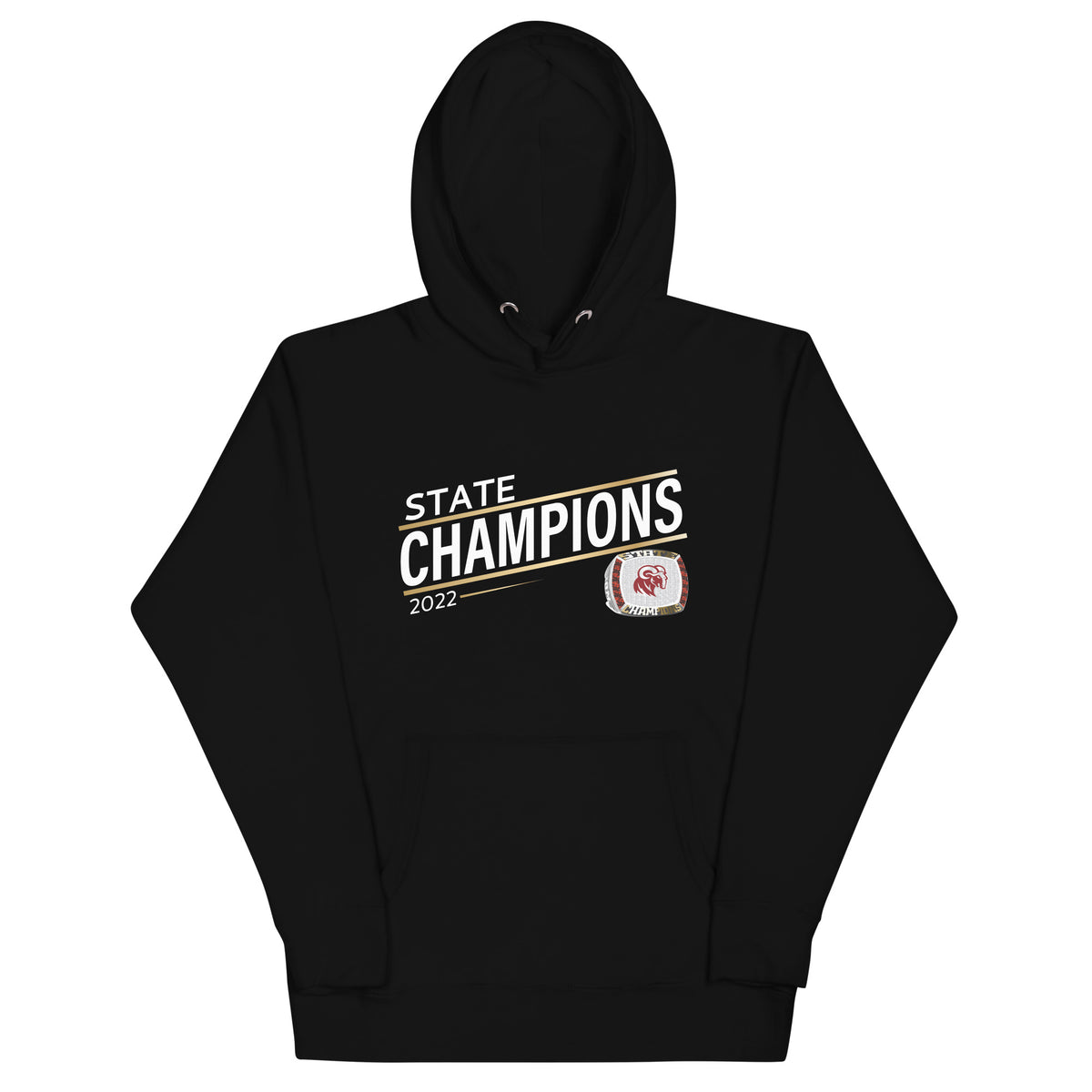 Merino High School 2022 State Championship Ring Goldline Unisex Hoodie
