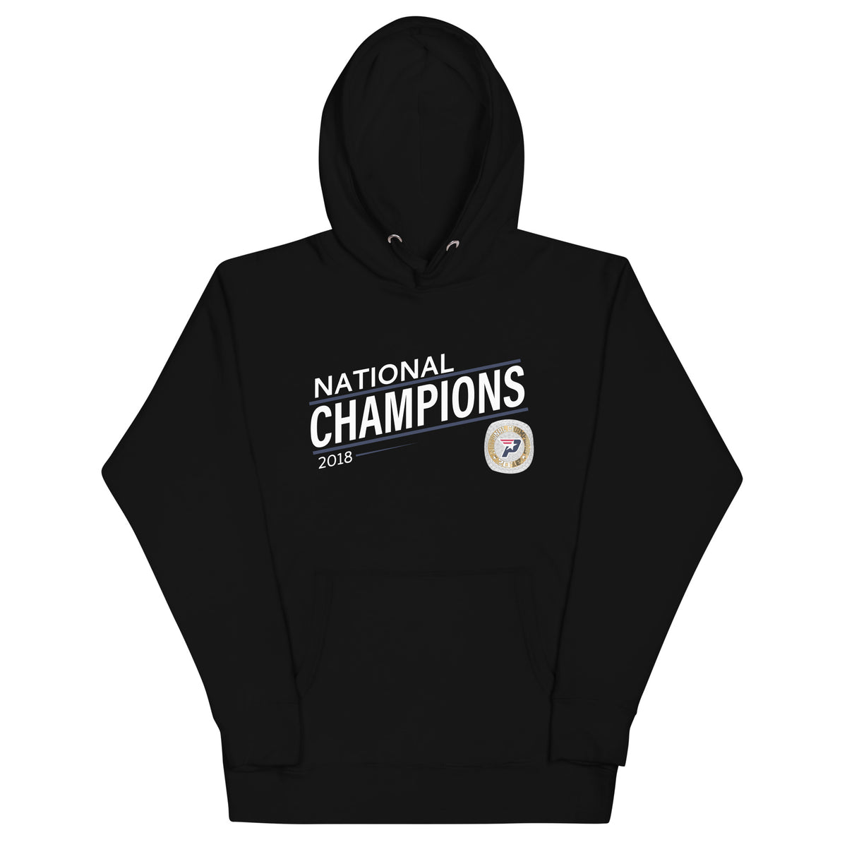 South Bay Patriots Blue Line 2018 National Championship Ring Unisex Hoodie