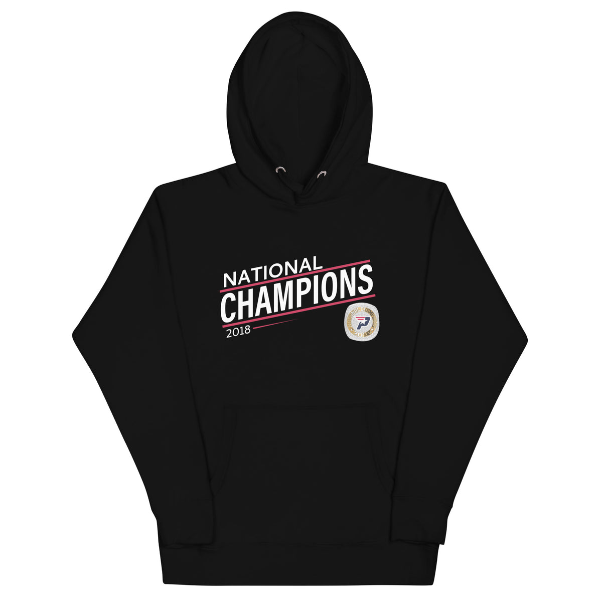 South Bay Patriots Red Line 2018 National Championship Ring Unisex Hoodie