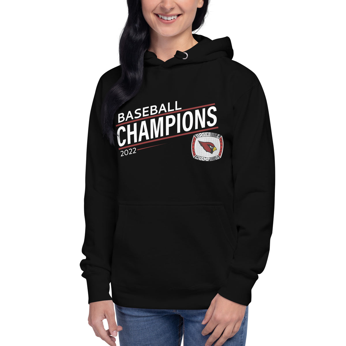 Fairmont Senior High School 2022 Baseball Championship Ring Unisex Hoodie
