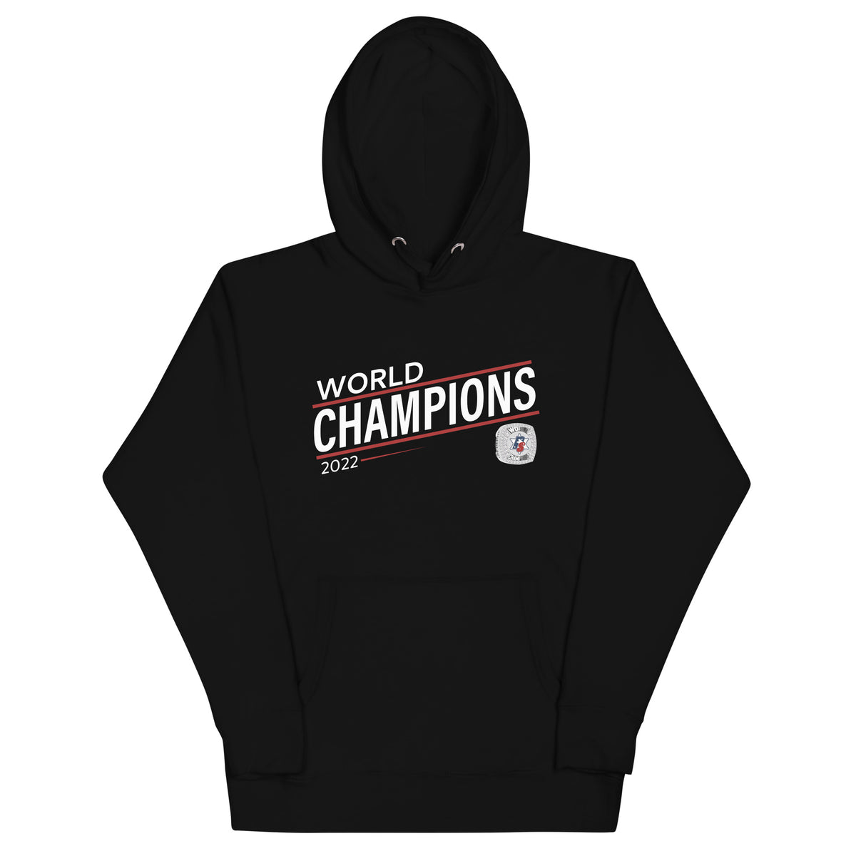 Police Softball Red Line 2022 World Championship Ring Unisex Hoodie