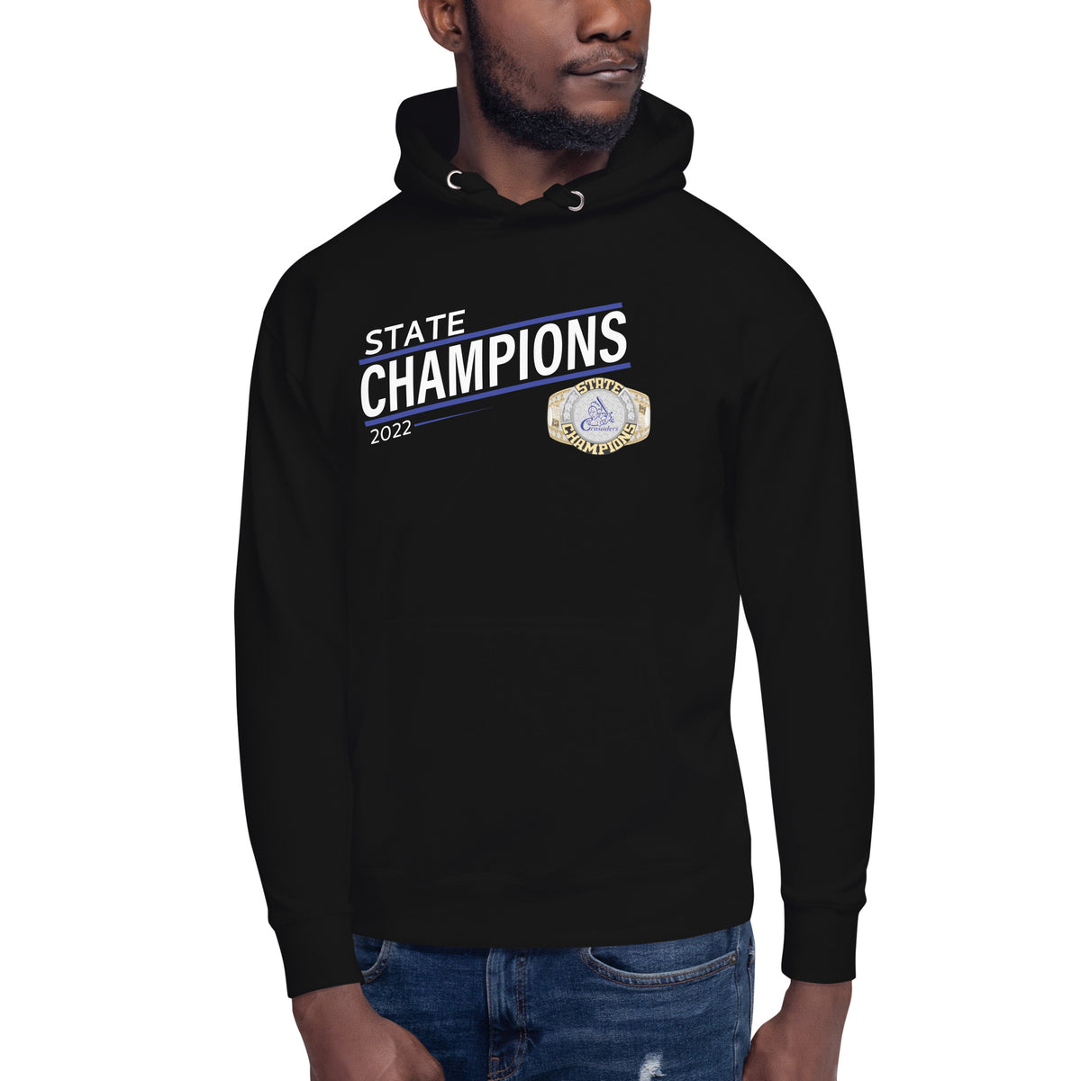 Christ the King Crusaders 2022 State Championship Ring Unisex Hoodie