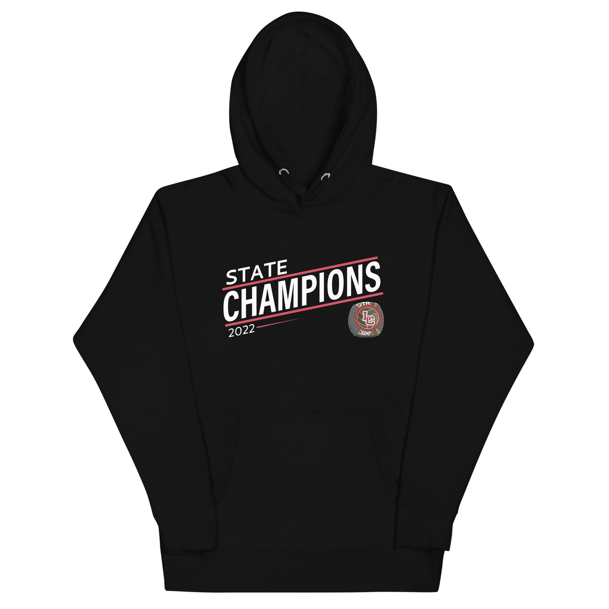 Lincoln Christian High School 2022 State Championship Ring Unisex Hoodie