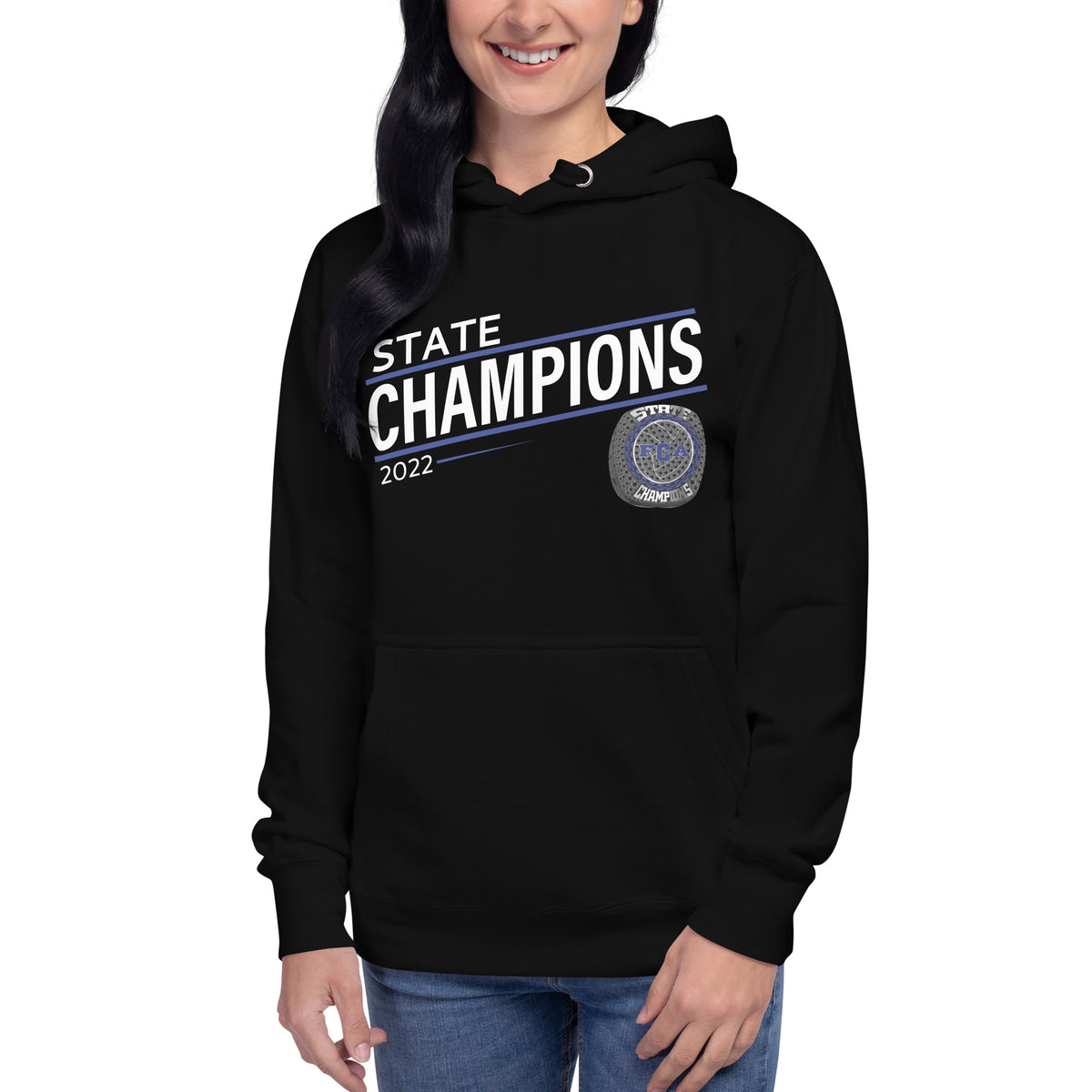 Franklin Christian Academy 2022 State Championship Ring Unisex Hoodie