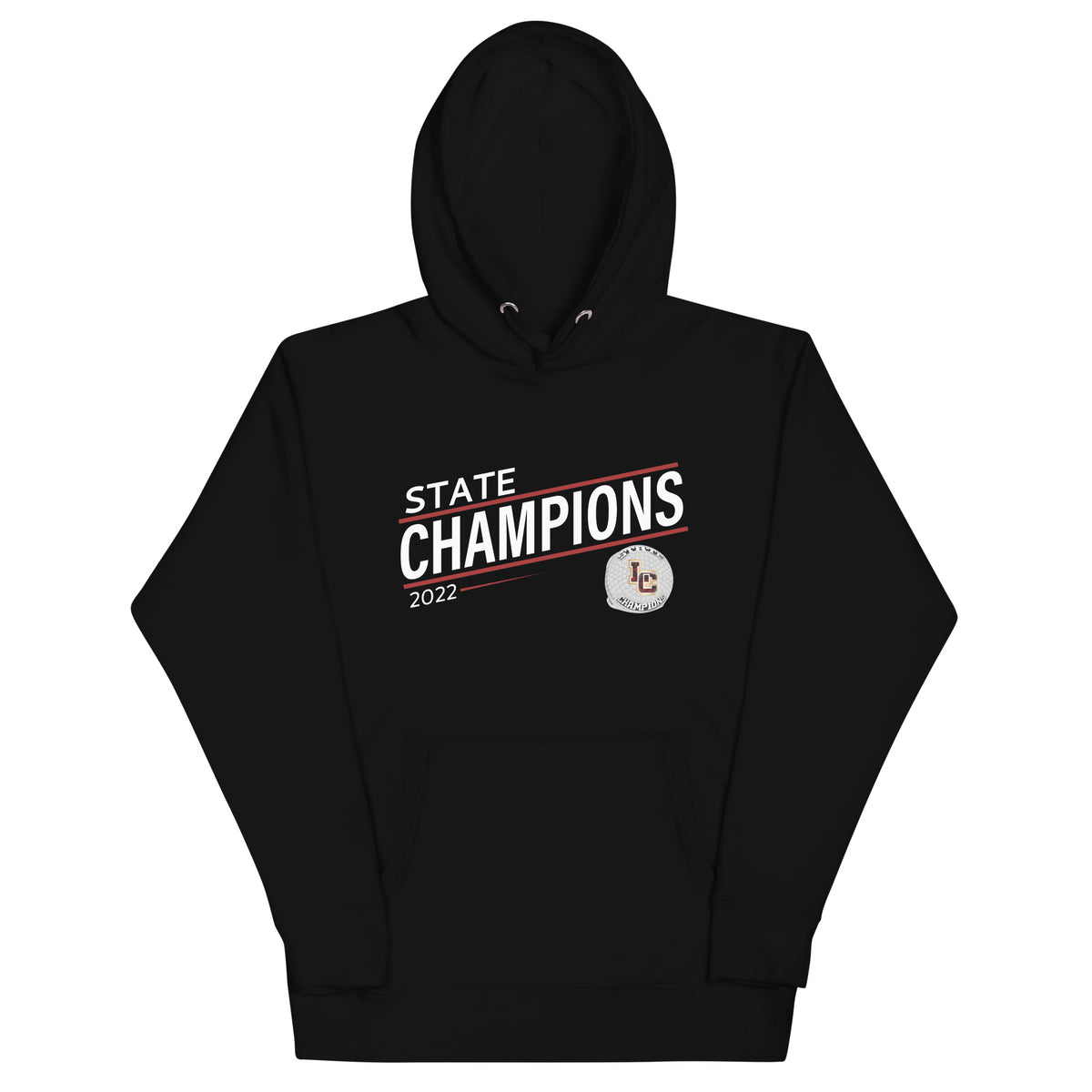 Lincoln Christian Coed Cross Country 2022 State Championship Ring Unisex Hoodie