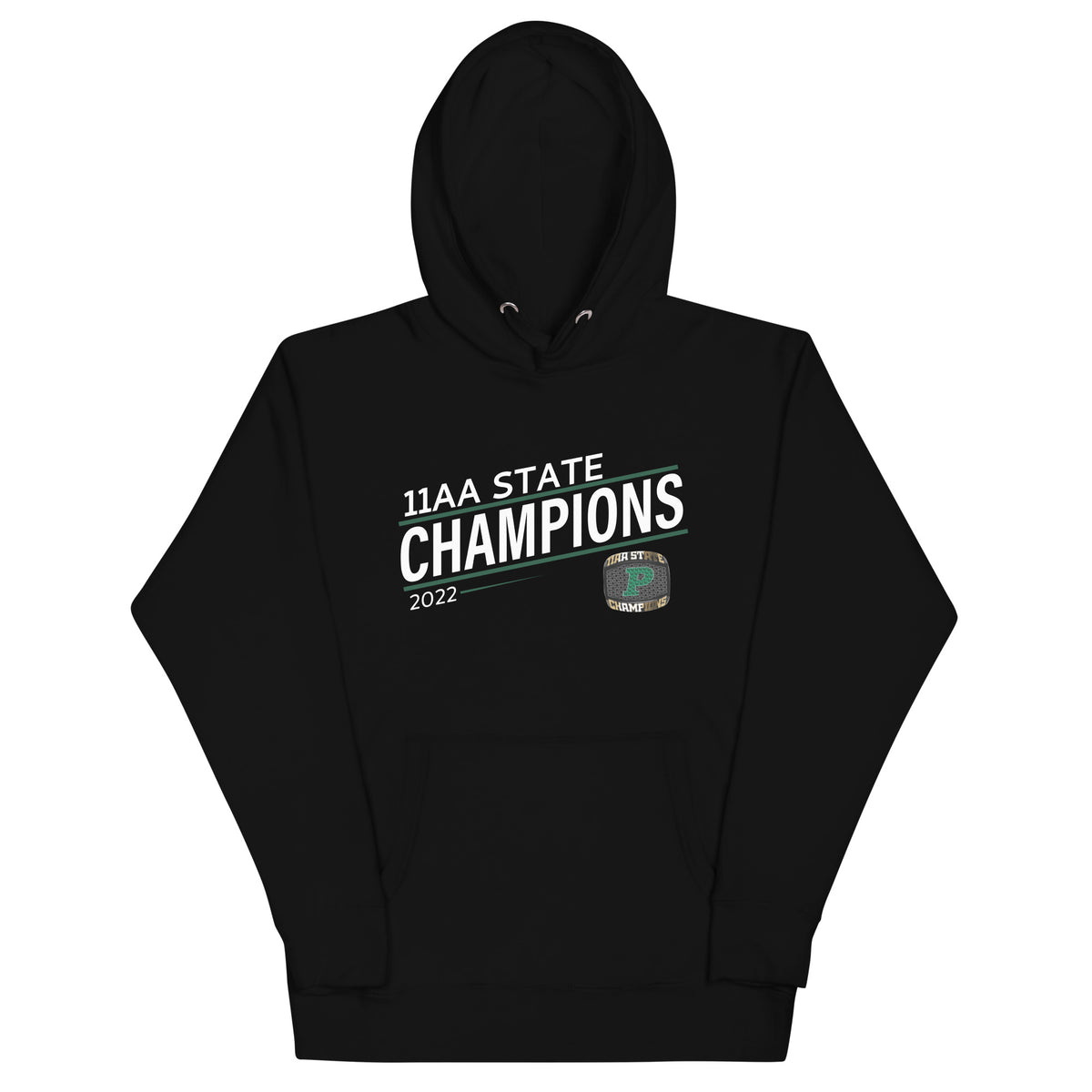 Theodore F Riggs High School 2022 11AA State Championship Ring Unisex Hoodie