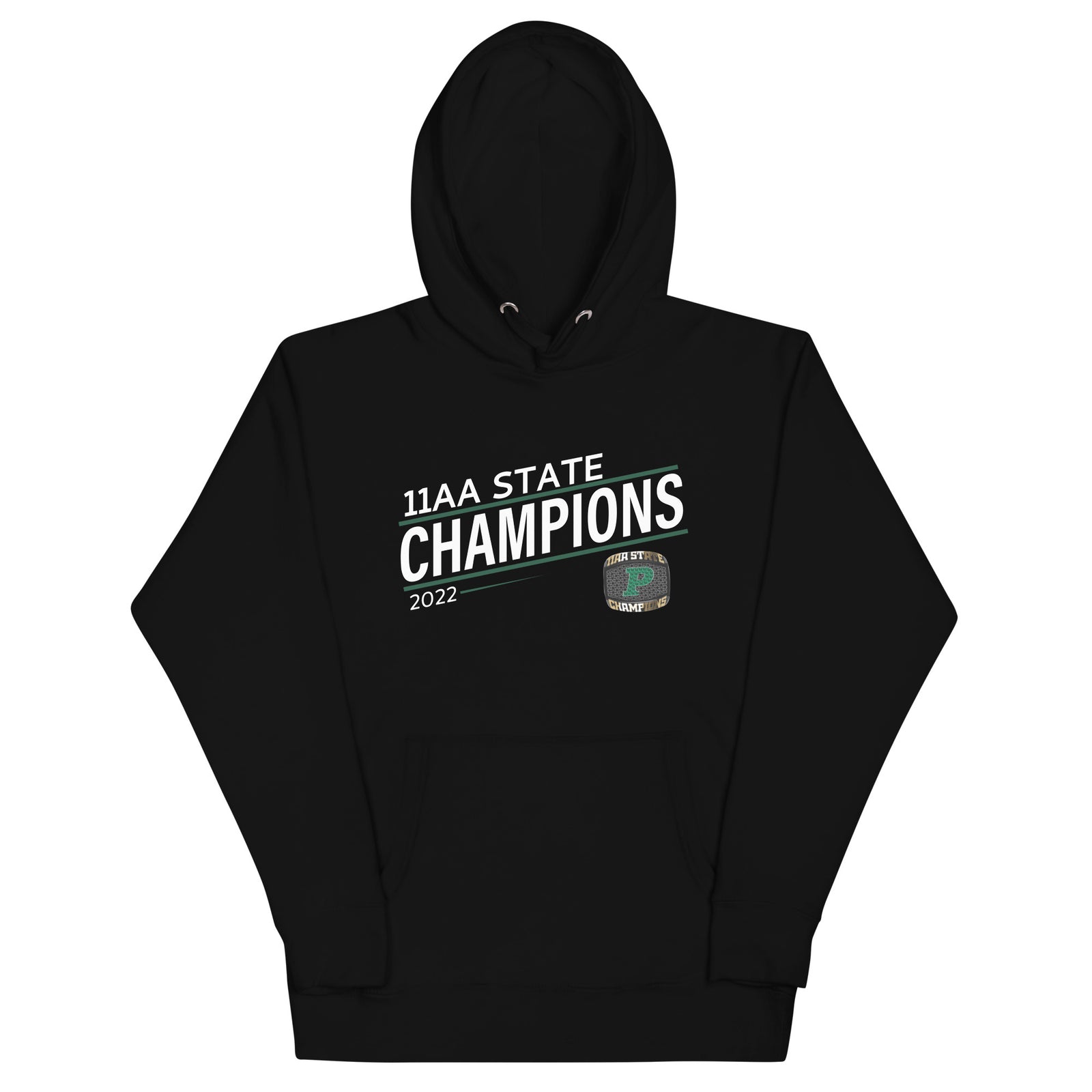 Theodore F Riggs High School 2022 11AA State Championship Ring Unisex Hoodie