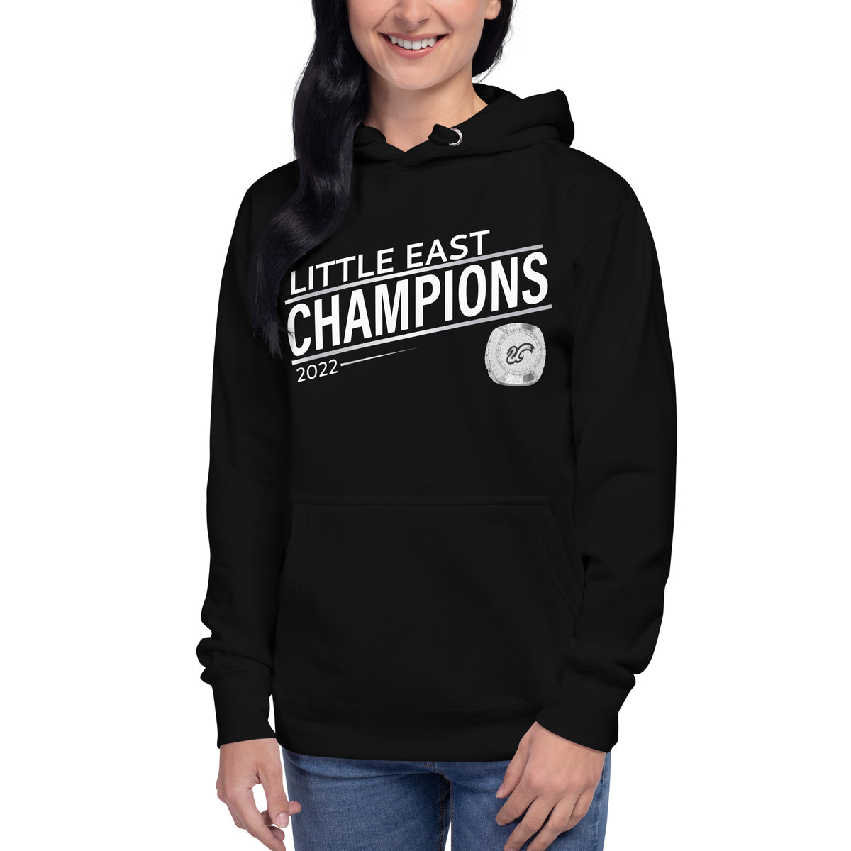 University of Massachusetts Boston 2022 Little East Championship Ring Unisex Hoodie