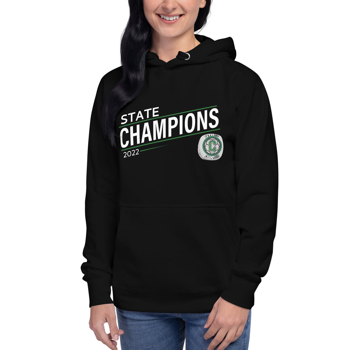Chariho High School 2022 State Championship Ring Unisex Hoodie