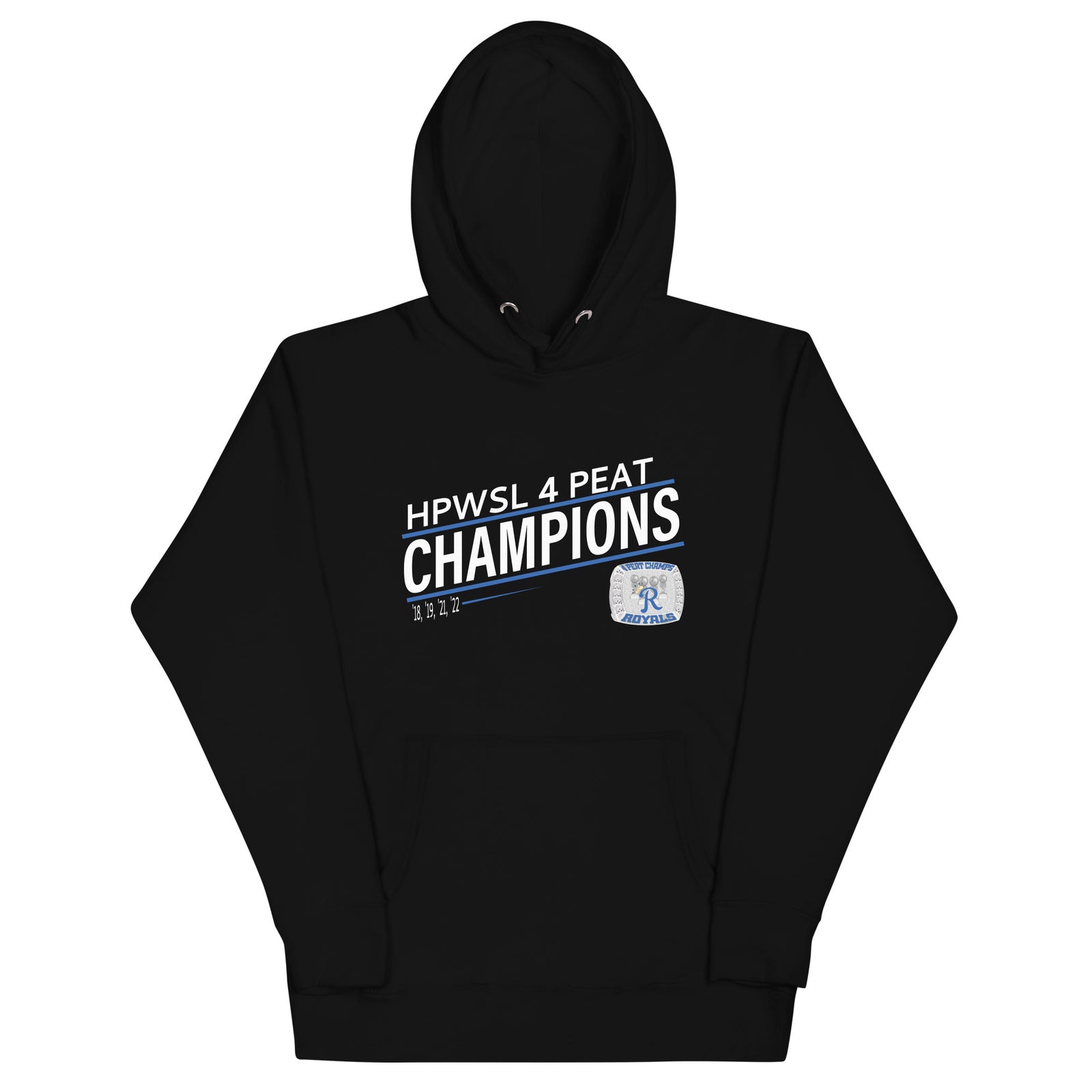 Royals Softball HPWSL 4-Peat Championship Ring Unisex Hoodie