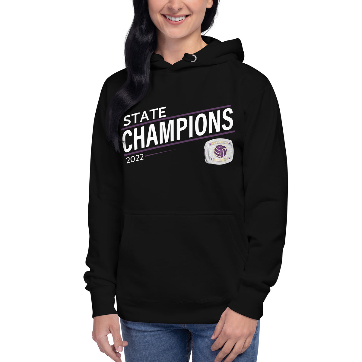 Julesburg Senior High School 2022 State Championship Ring Unisex Hoodie