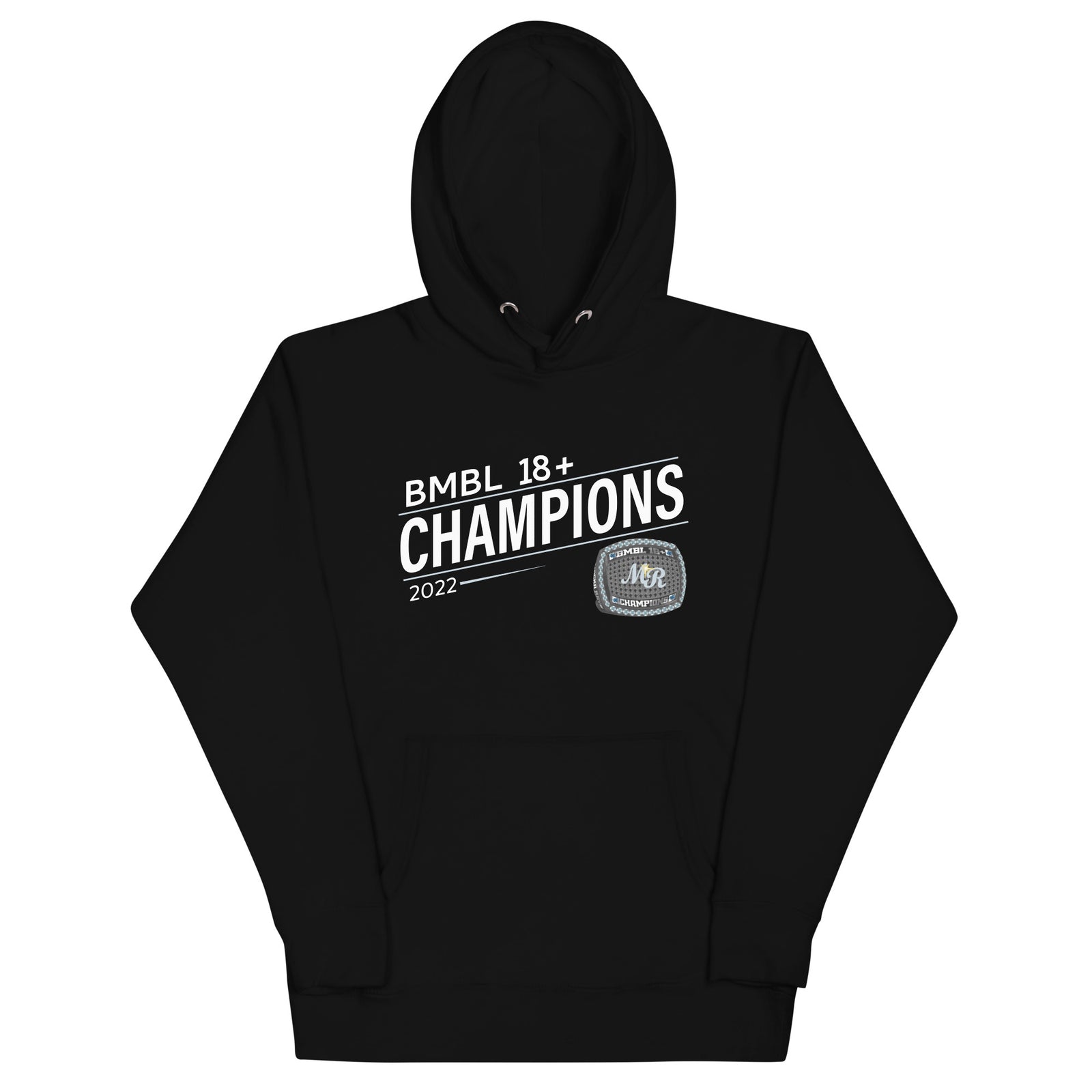 Mocka Rays Baseball 2022 BMBL 18+ Championship Ring Unisex Hoodie