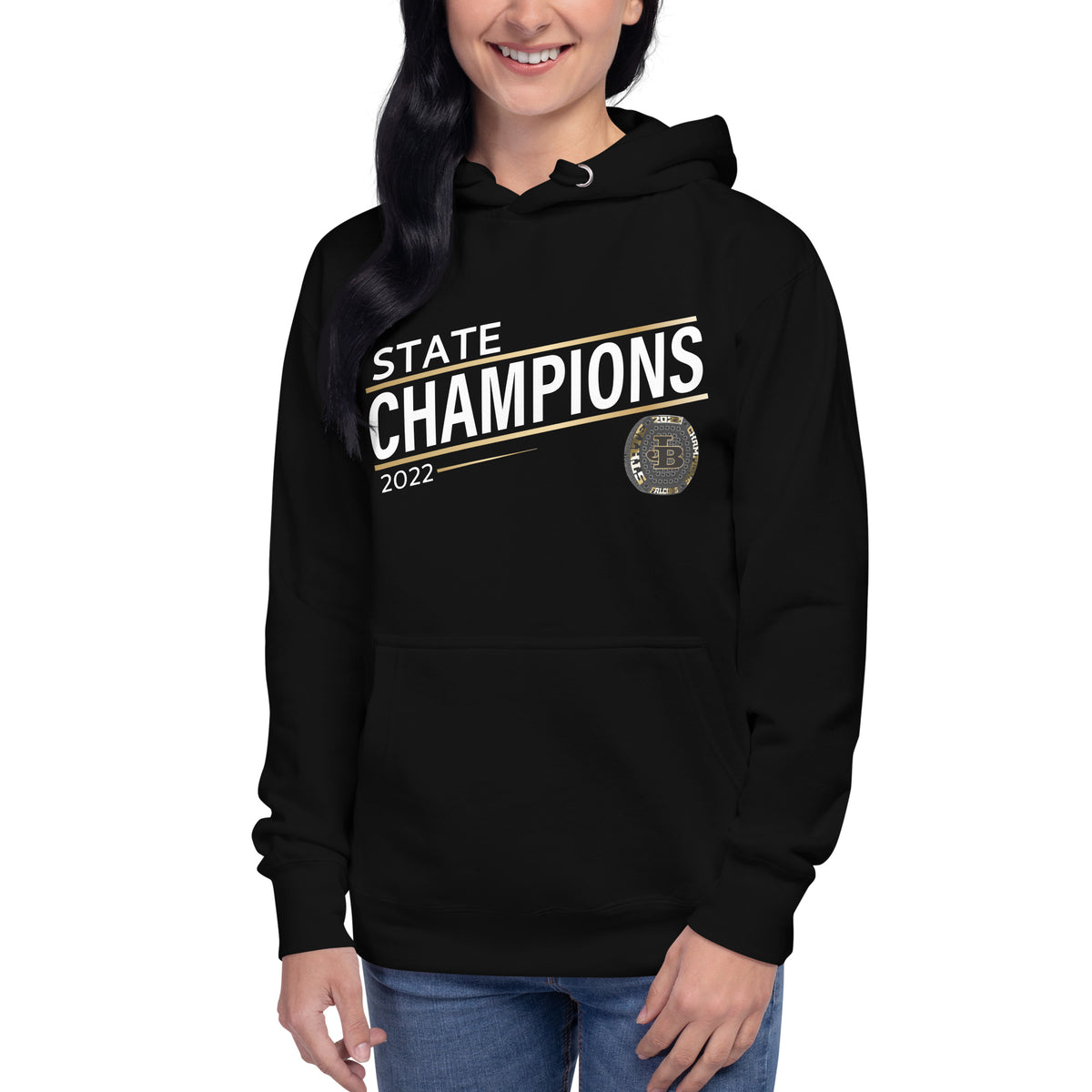 Joel Barlow High School 2022 State Championship Ring Unisex Hoodie