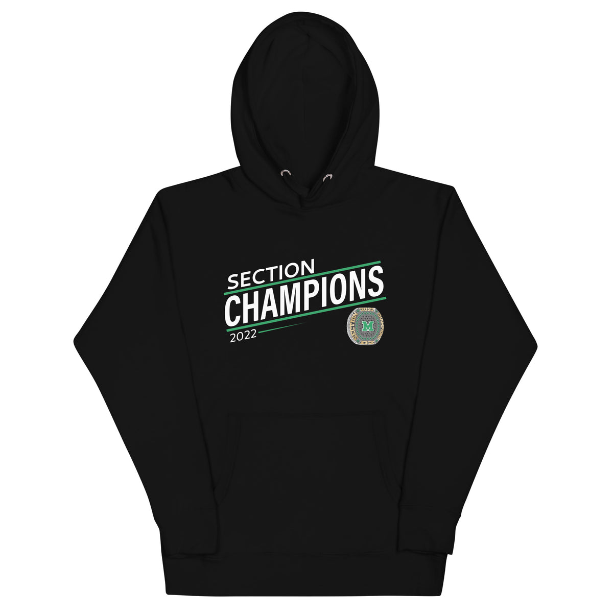 Manteca High School Football 2022 State Championship Ring Unisex Hoodie