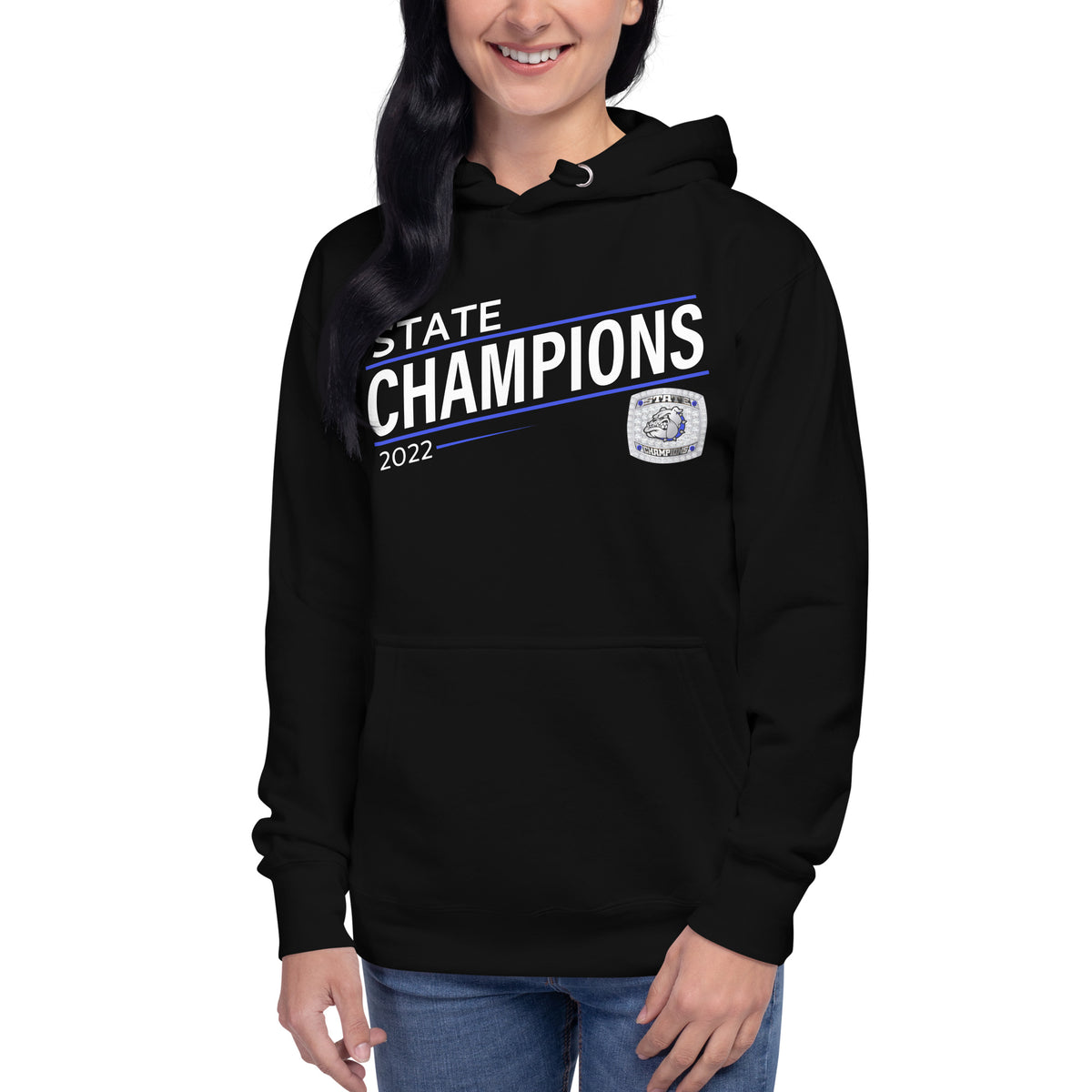 Prescott High School Football 2022 State Championship Ring Unisex Hoodie