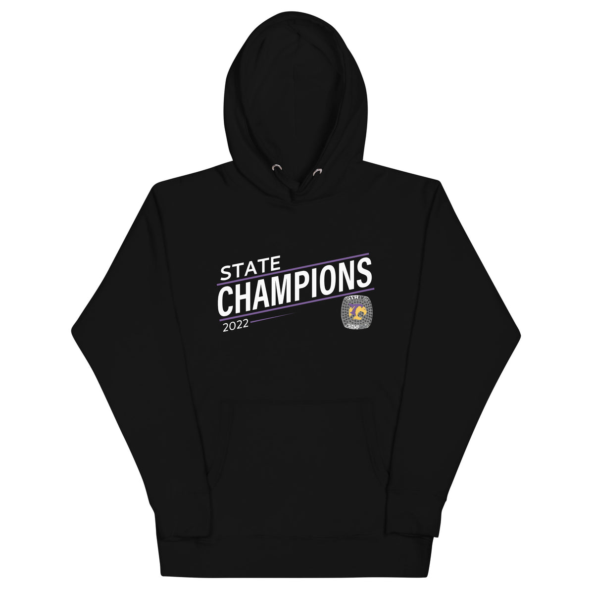 Hot Springs County High School 2022 State Championship Ring Unisex Hoodie