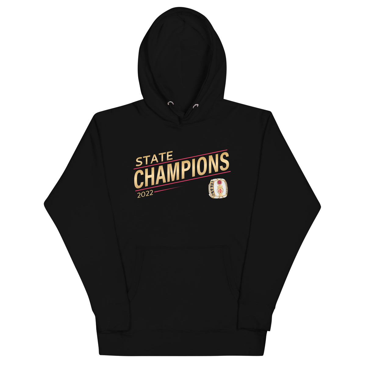 Customer Care Basketball 2022 State Championship Ring Unisex Hoodie