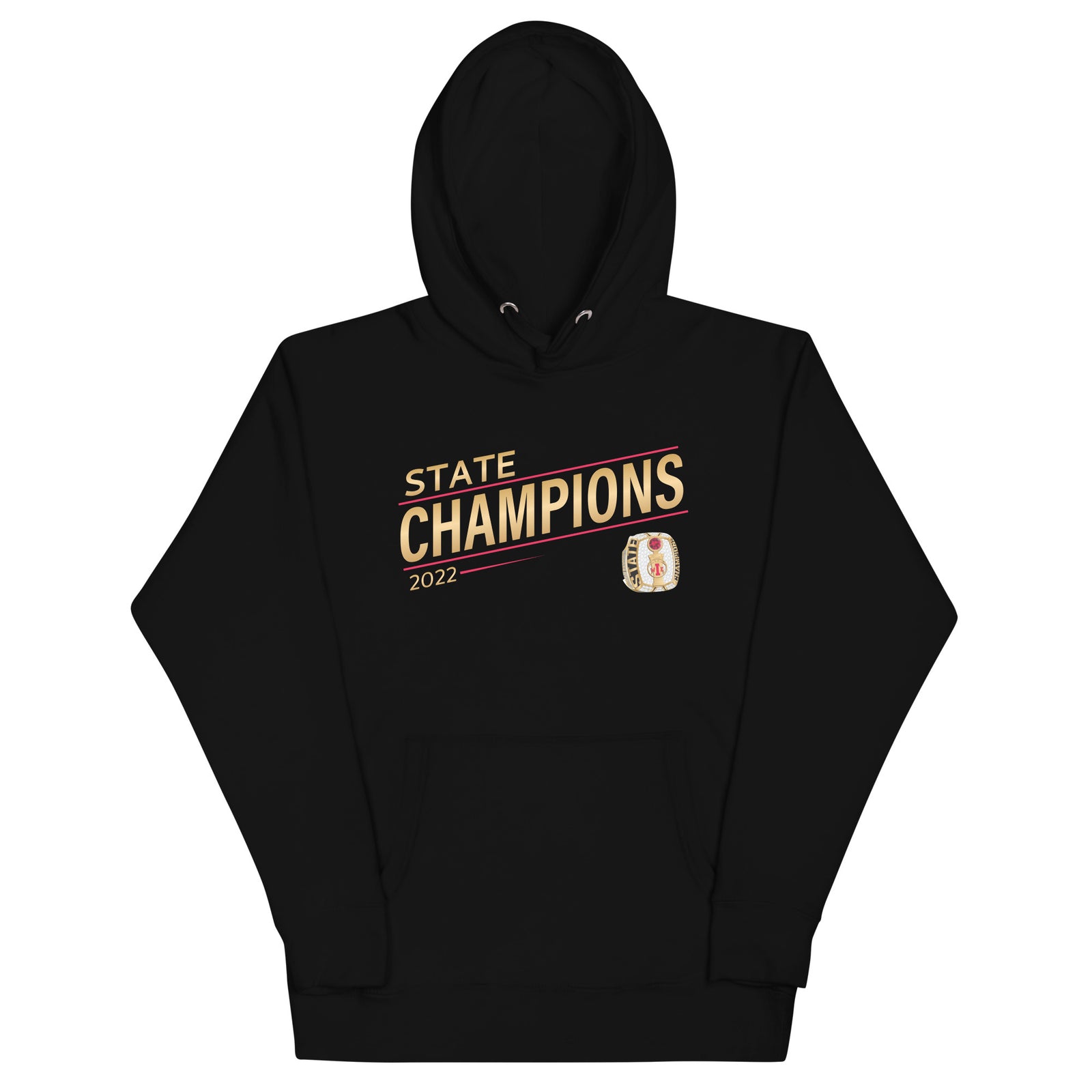 Customer Care Basketball 2022 State Championship Ring Unisex Hoodie