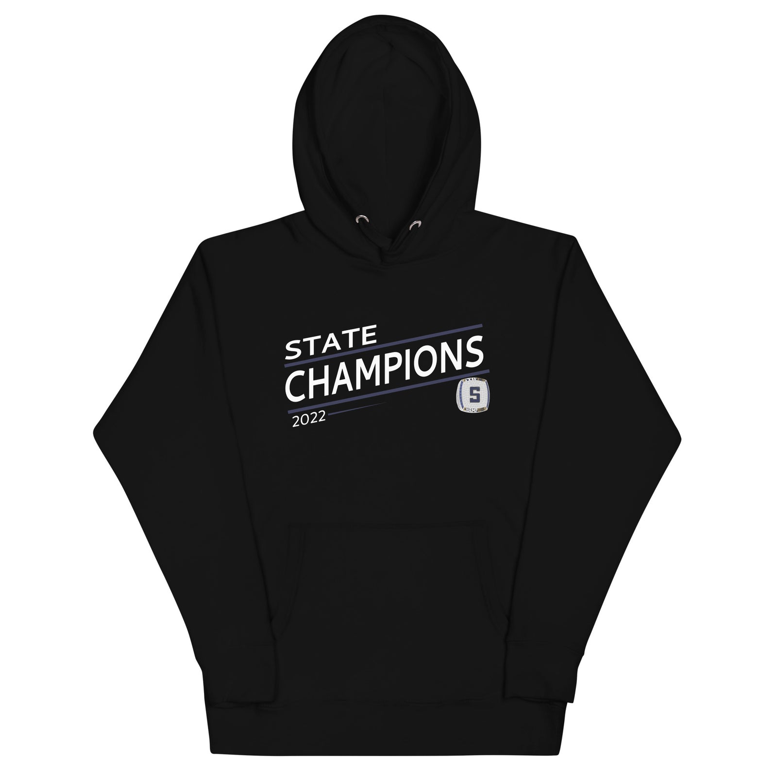 Skaneateles High School Soccer 2022 State Championship Ring Unisex Hoodie