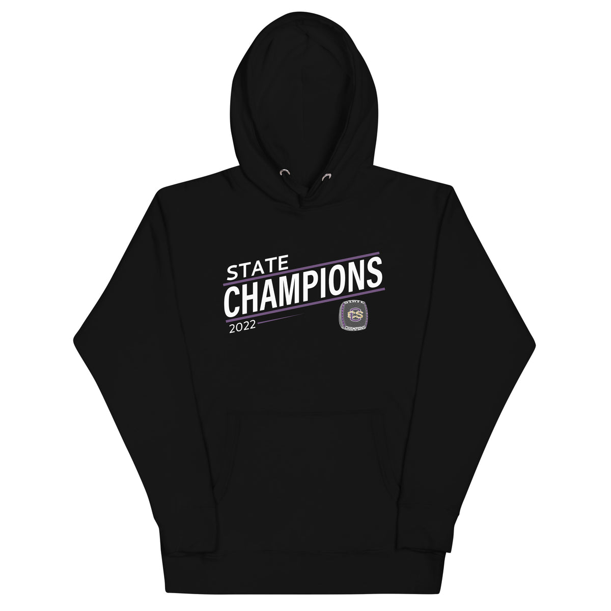 Community Christian High School Cheer 2022 State Championship Ring Unisex Hoodie