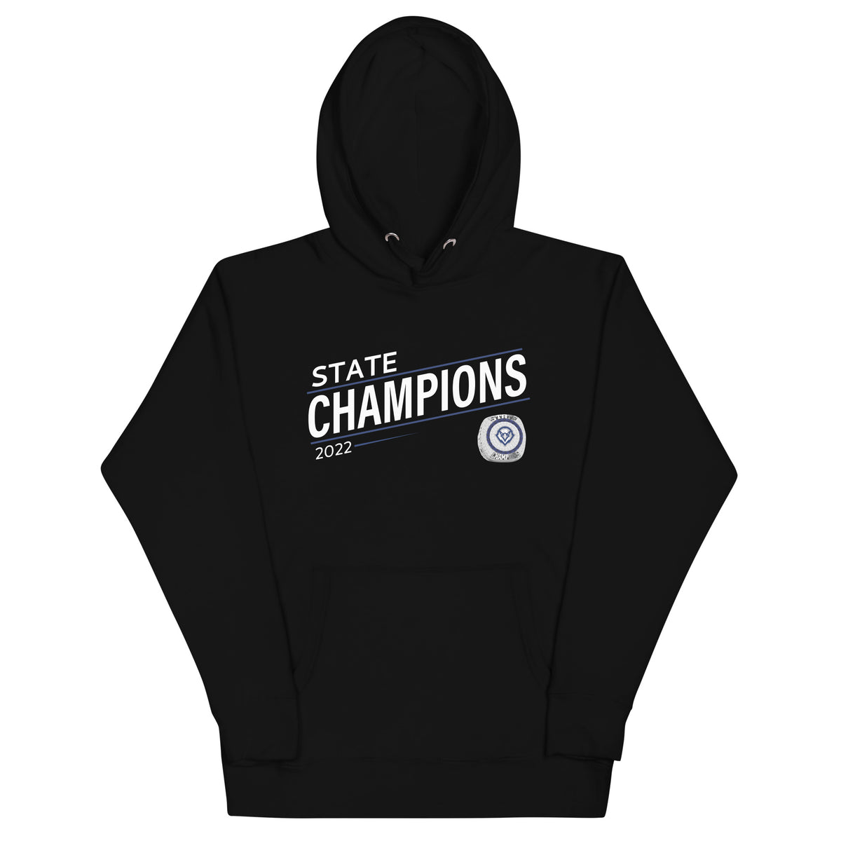 The Baptist Preparatory Upper School Volleyball 2022 State Championship Ring Unisex Hoodie