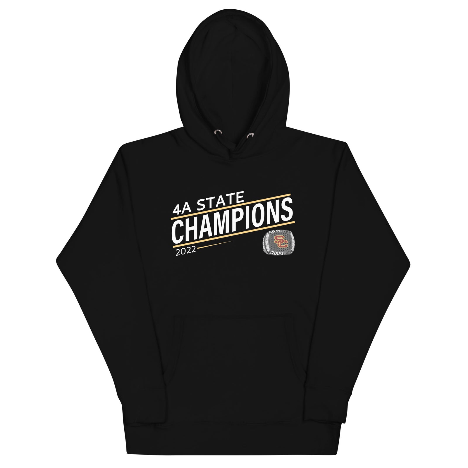 Salpointe Catholic Softball Yellow 2022 State Championship Ring Unisex Hoodie