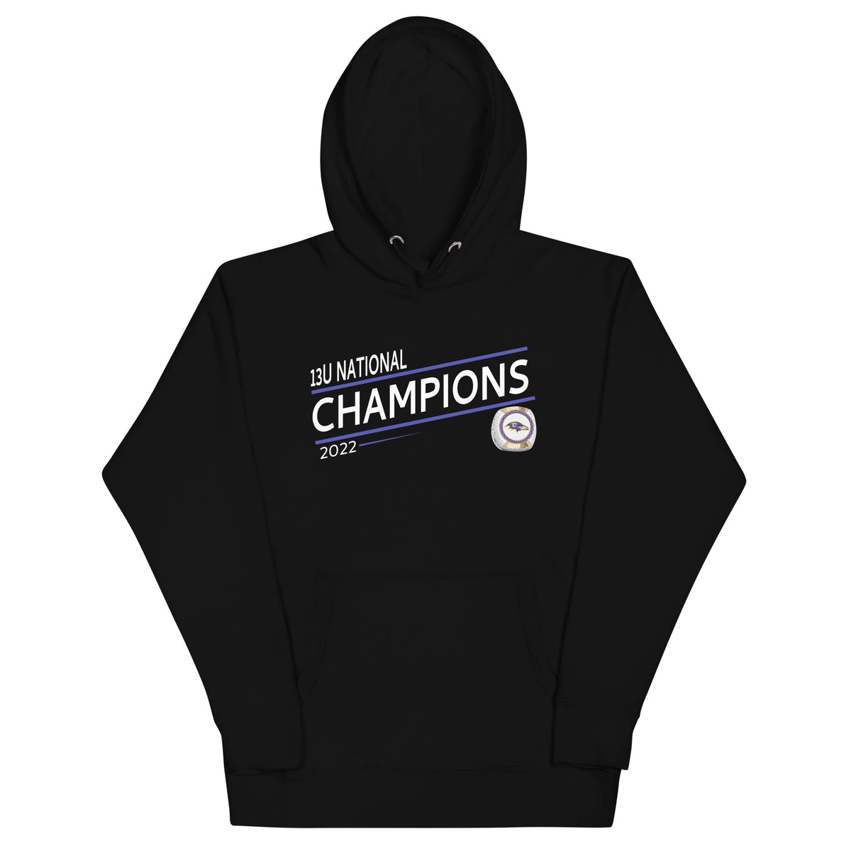 Columbia Ravens Football 2022 State Championship Ring Unisex Hoodie
