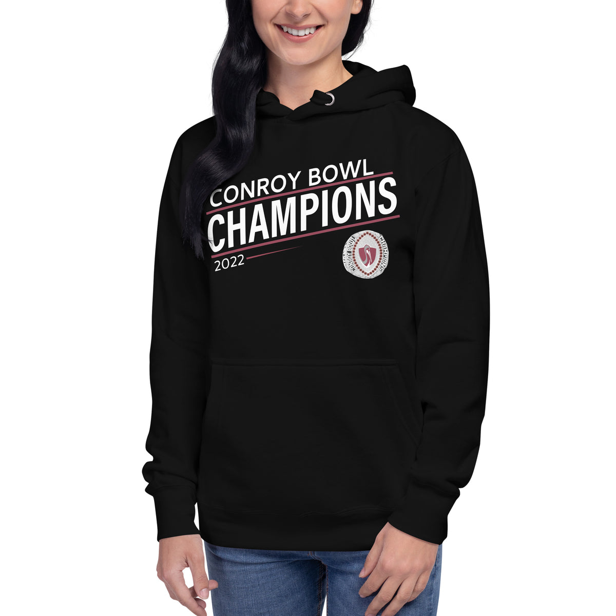 The Loomis Chaffee School Football 2022 State Championship Ring Unisex Hoodie