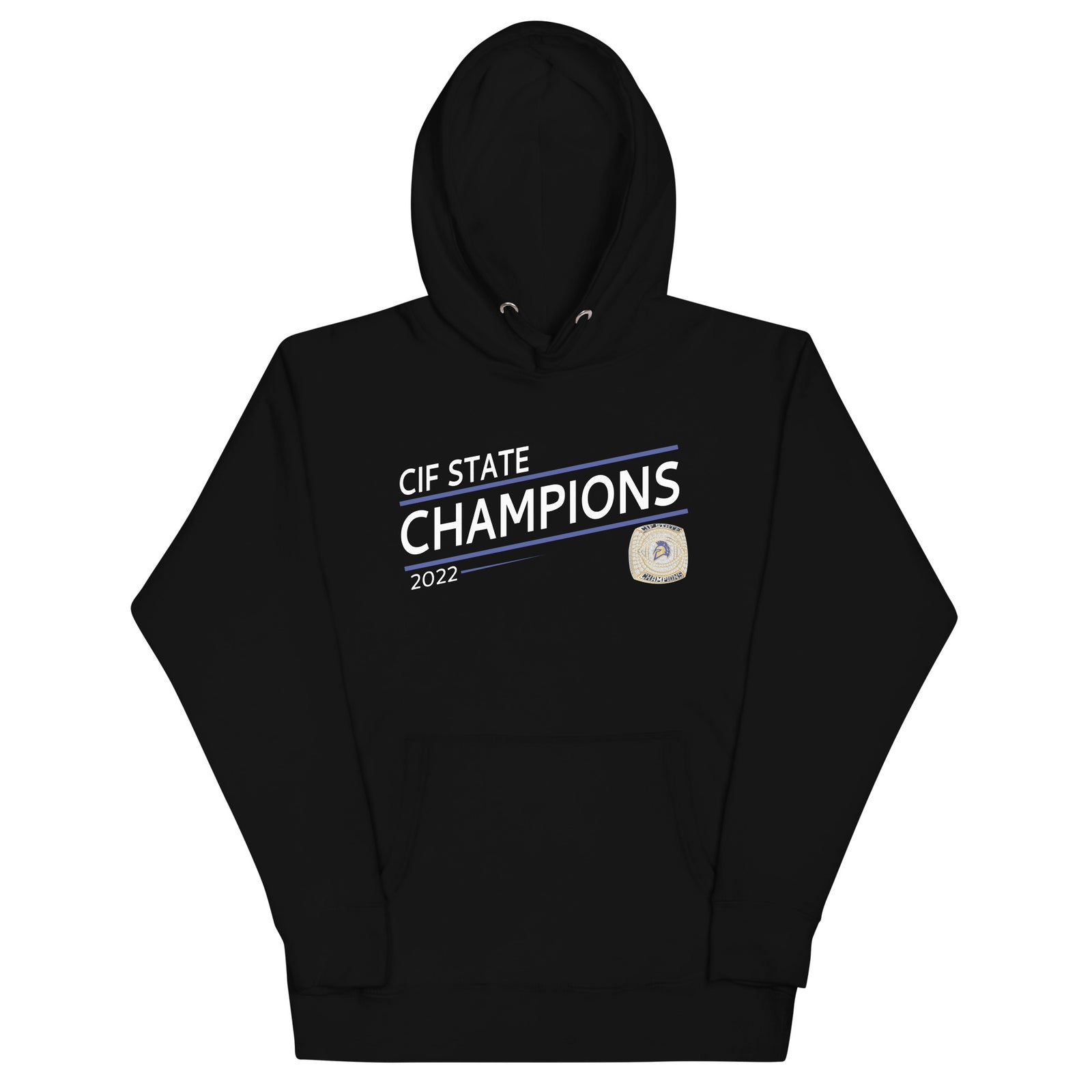 Pinole Valley Football 2022 State Championship Ring Unisex Hoodie