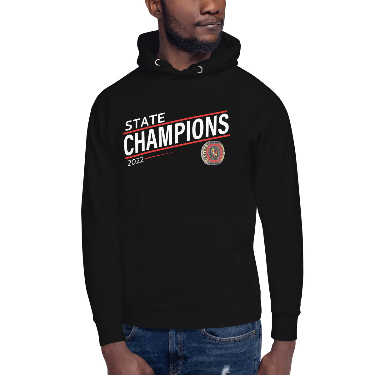 North Point High School Football 2022 State Championship Ring Unisex Hoodie