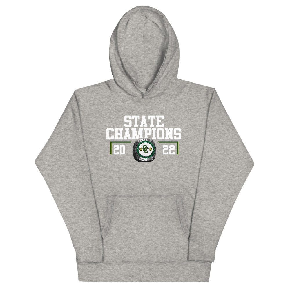 Cedar Creek High School 2022 State Championship Ring Unisex Hoodie