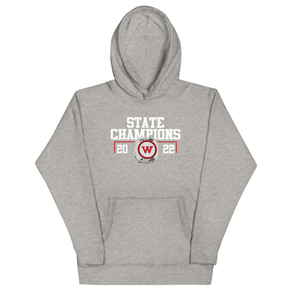 Western High School 2022 State Championship Ring Unisex Hoodie