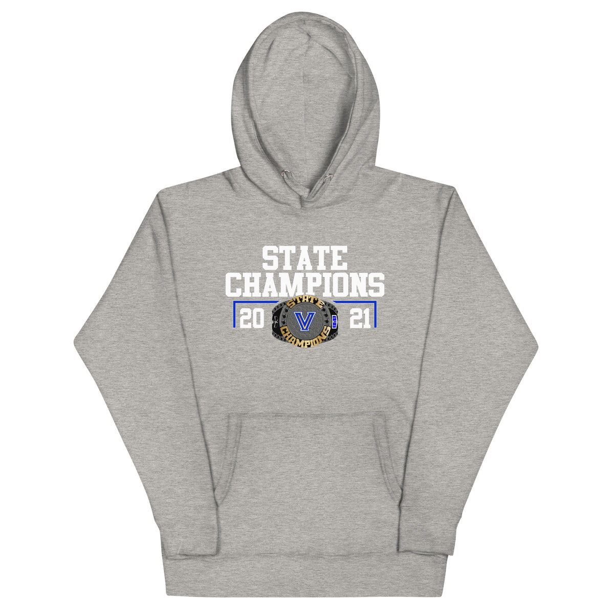 Valley View High School Cheer 2021 State Championship Ring Unisex Hoodie