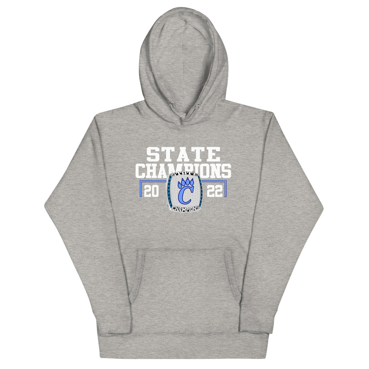 Chesapeake High School 2022 State Championship Style Ring Unisex Hoodie
