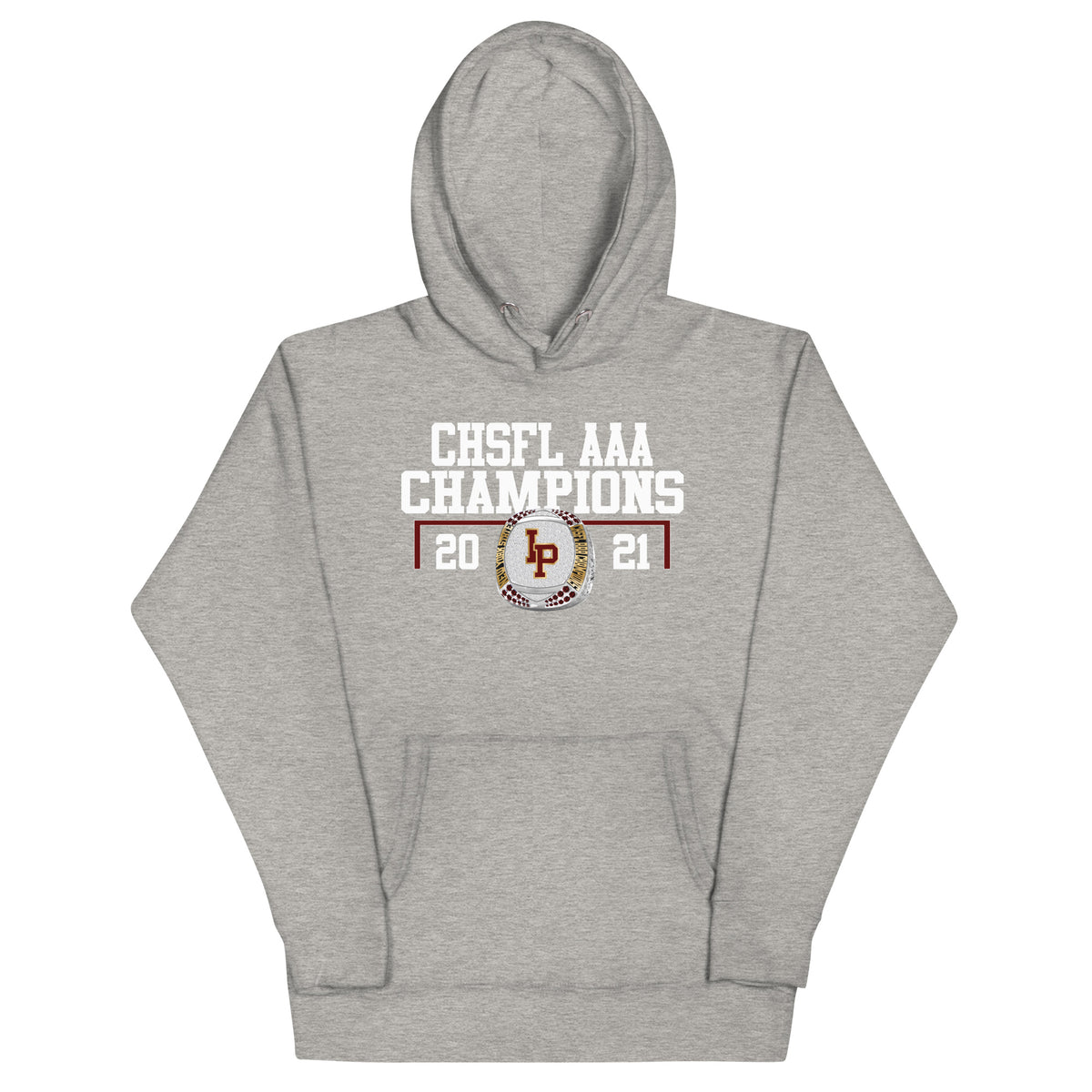 Iona Prep 2021 Football Championship Ring Unisex Hoodie