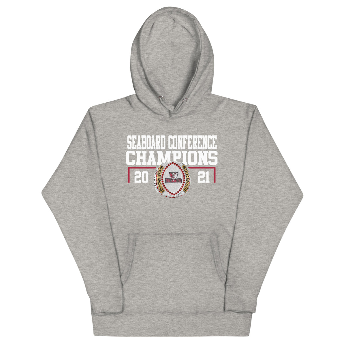 Thaddeus Stevens College Football 2021 Conference Silver Finish Championship Ring Unisex Hoodie